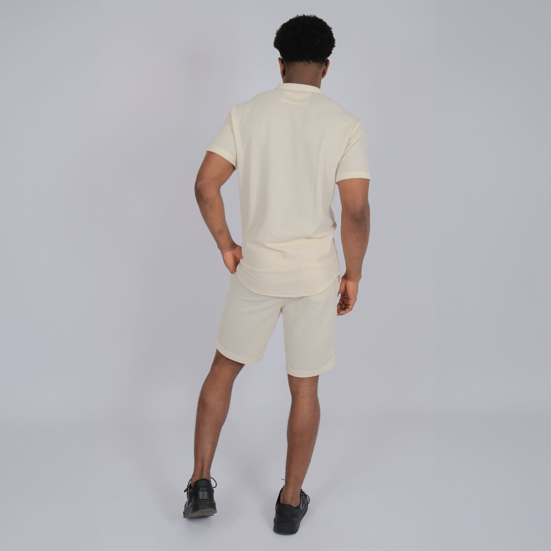 Conjunto textura marfil