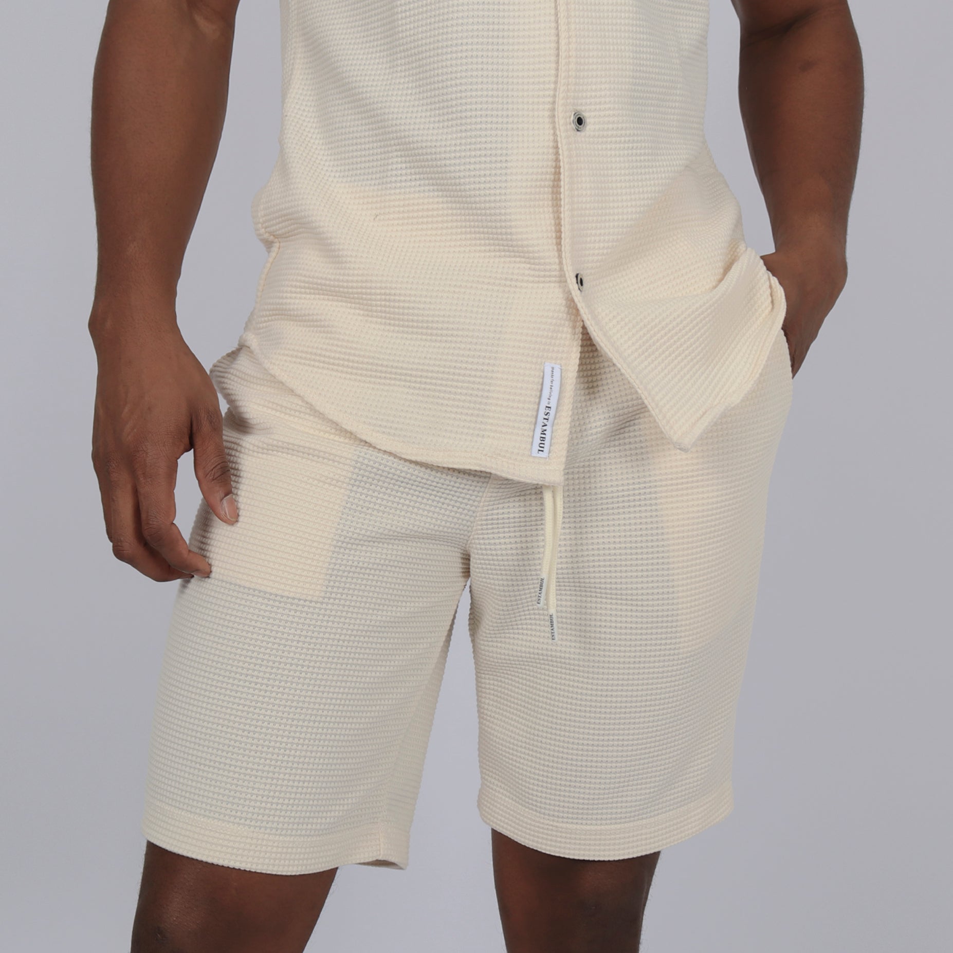 Conjunto textura marfil