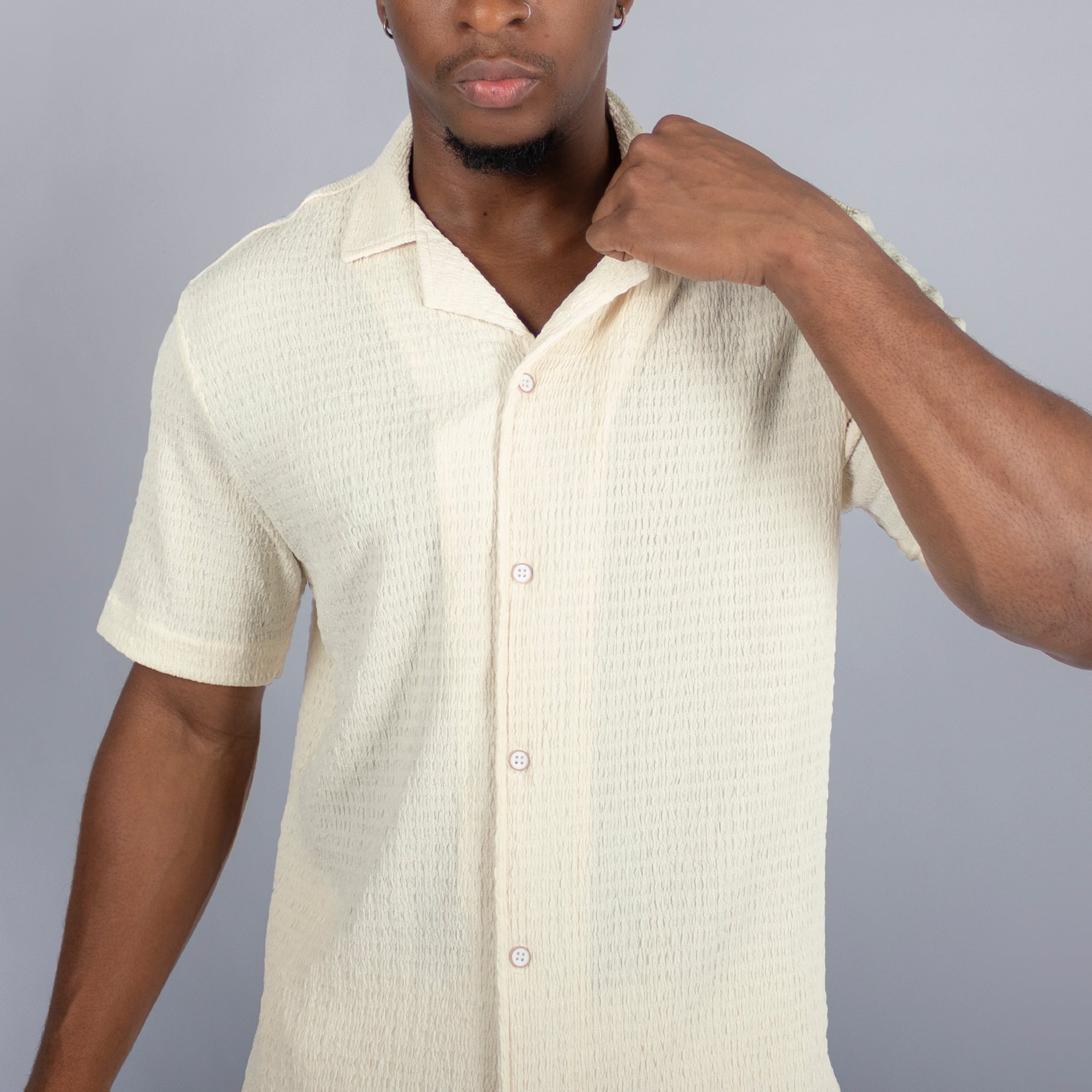 Conjunto hombre textura crudo