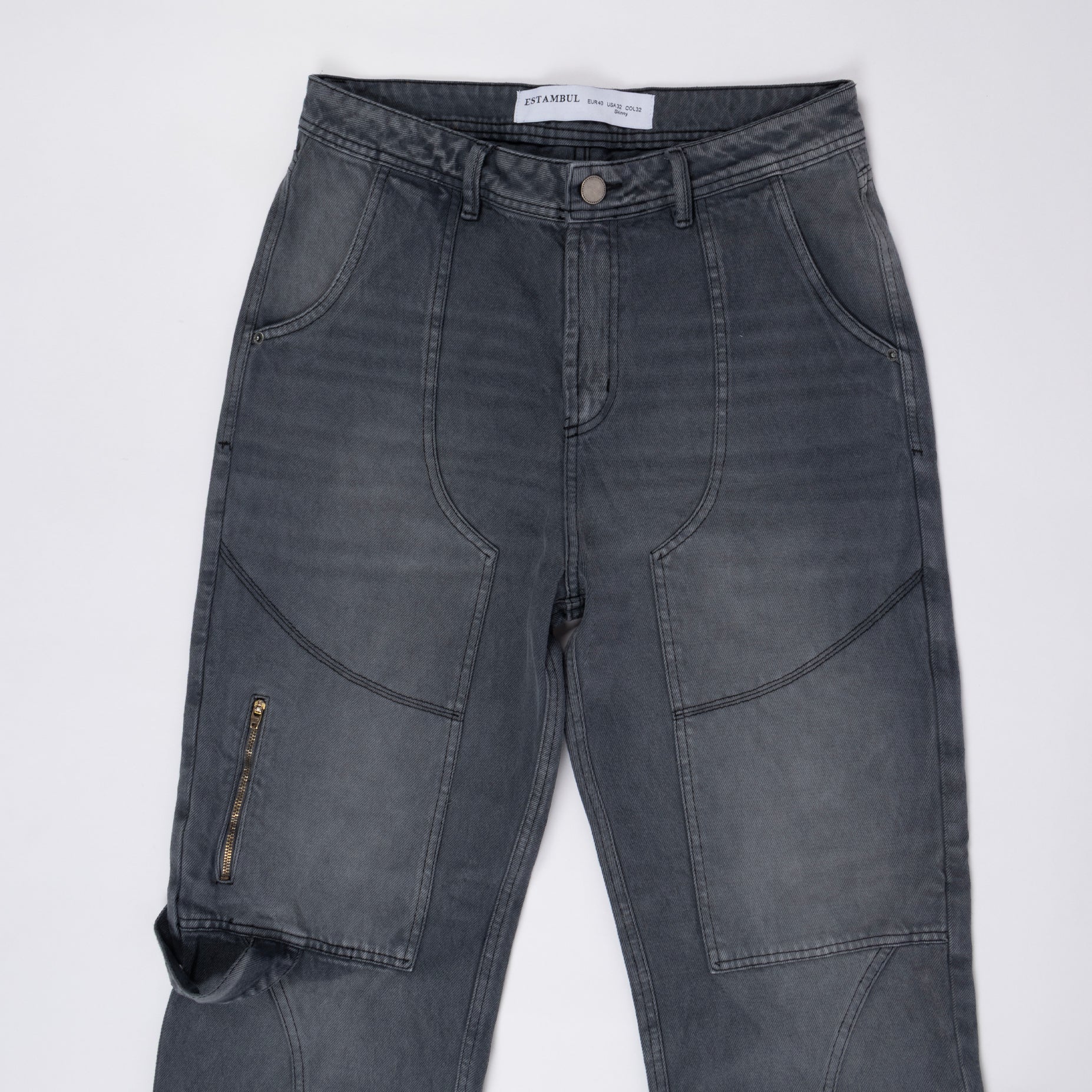 Jean hombre Baggy gris