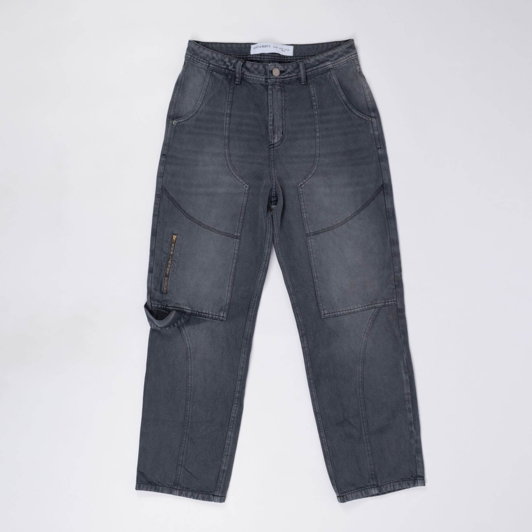 Jean hombre Baggy gris