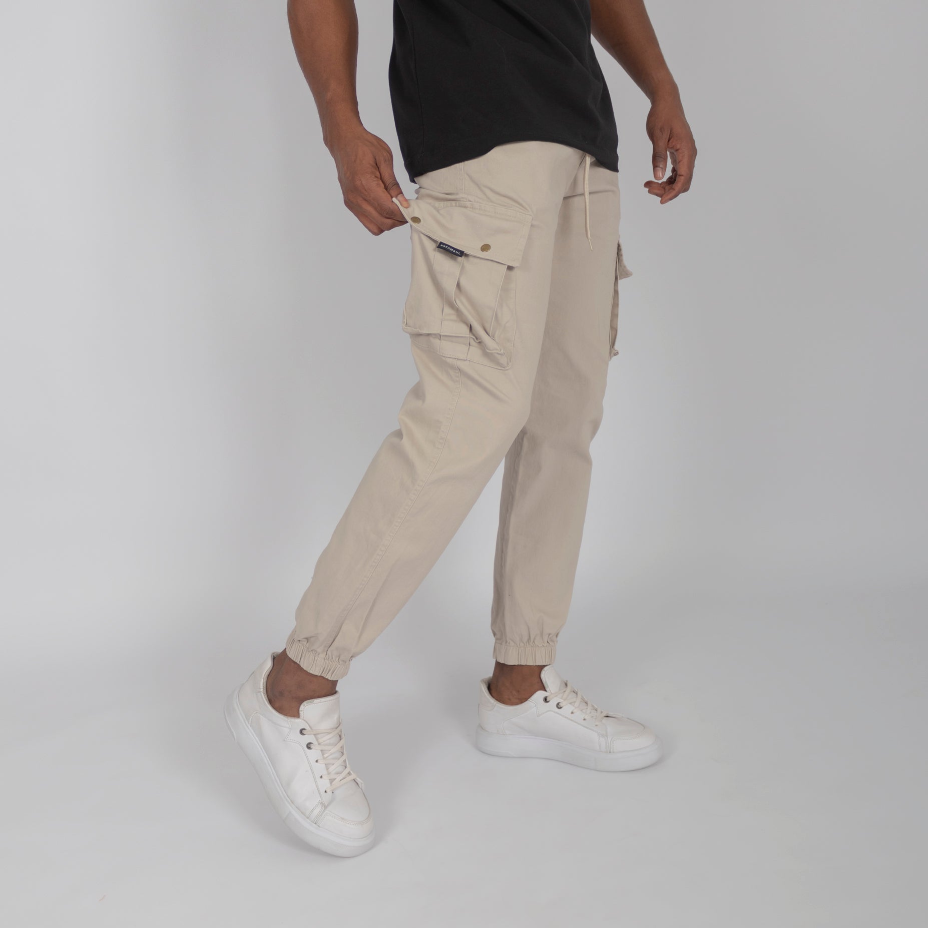 Jogger hombre beige
