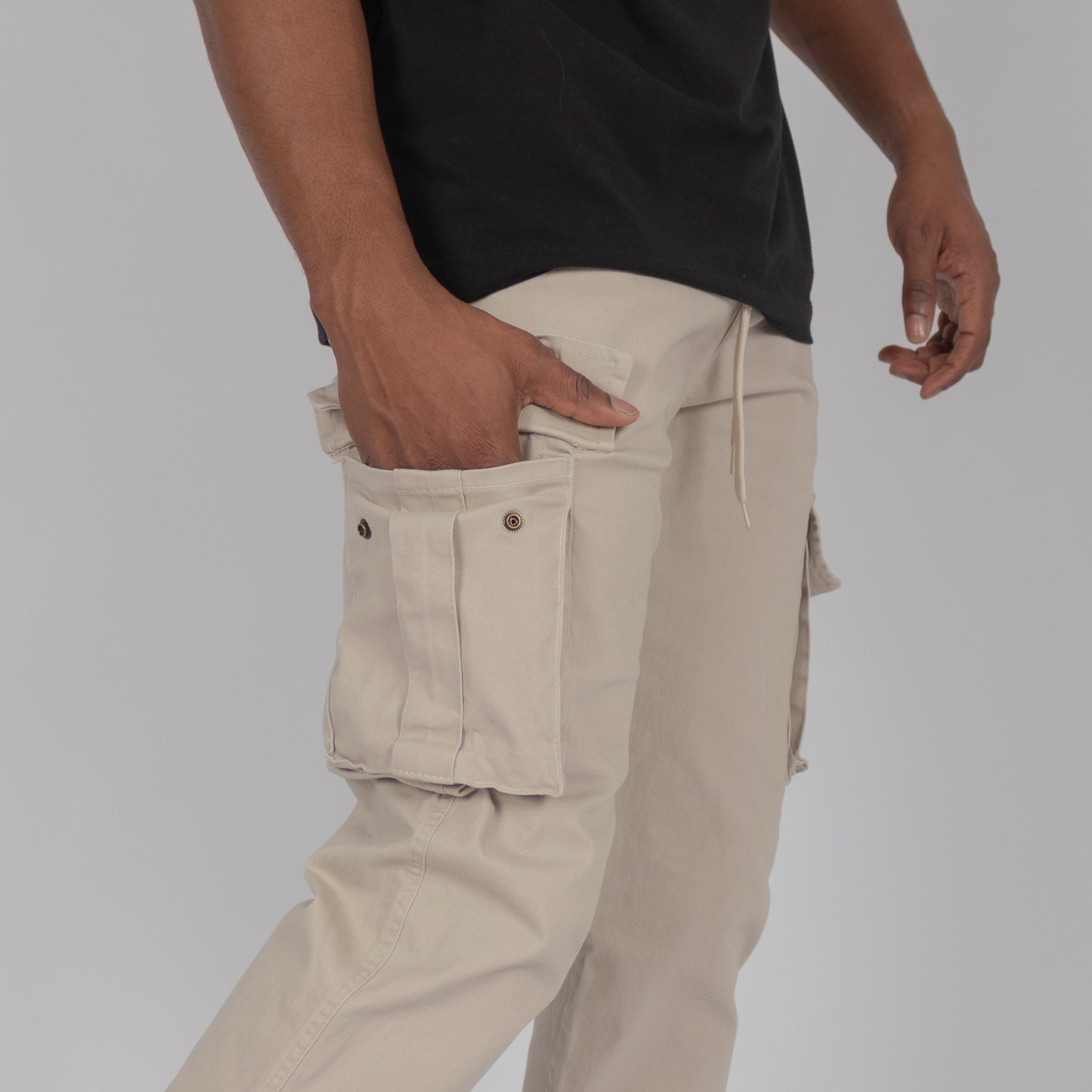 Jogger hombre beige
