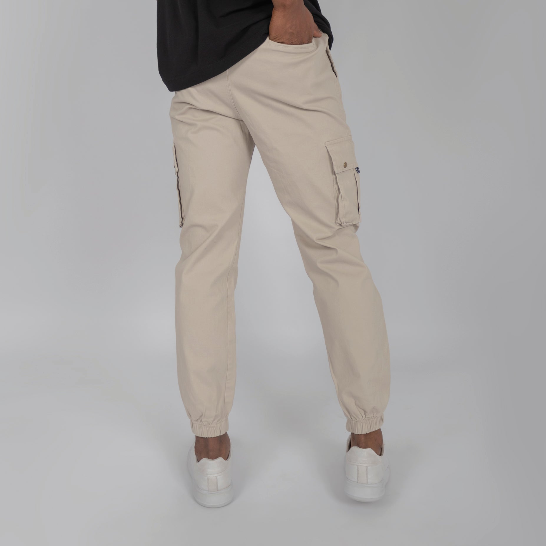Jogger hombre beige