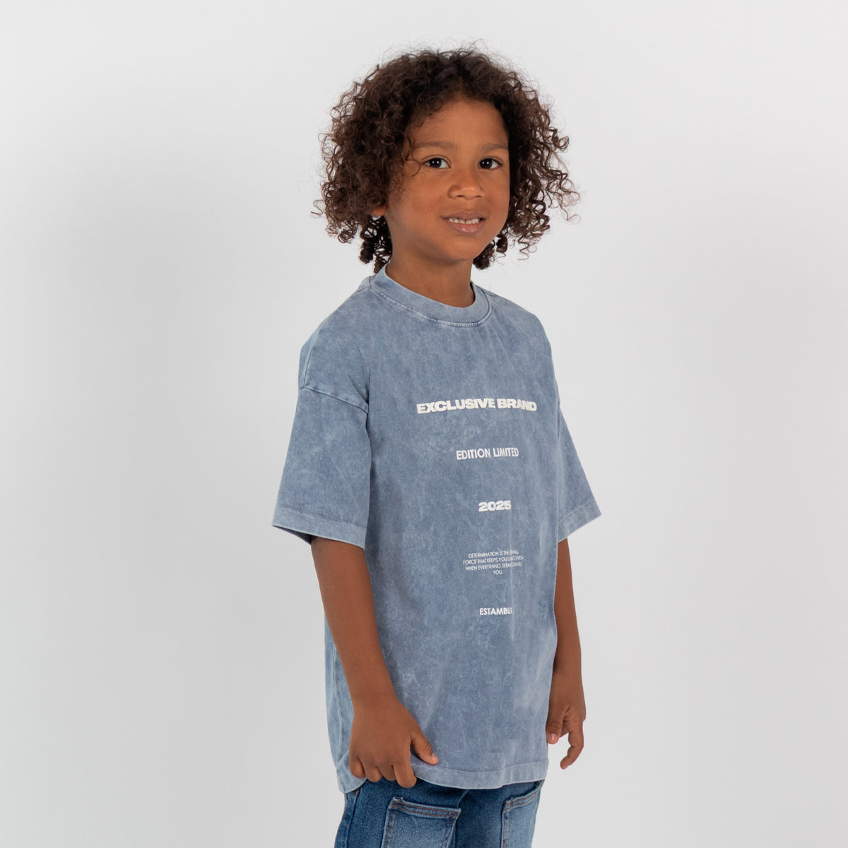 Oversize niño degrade azul