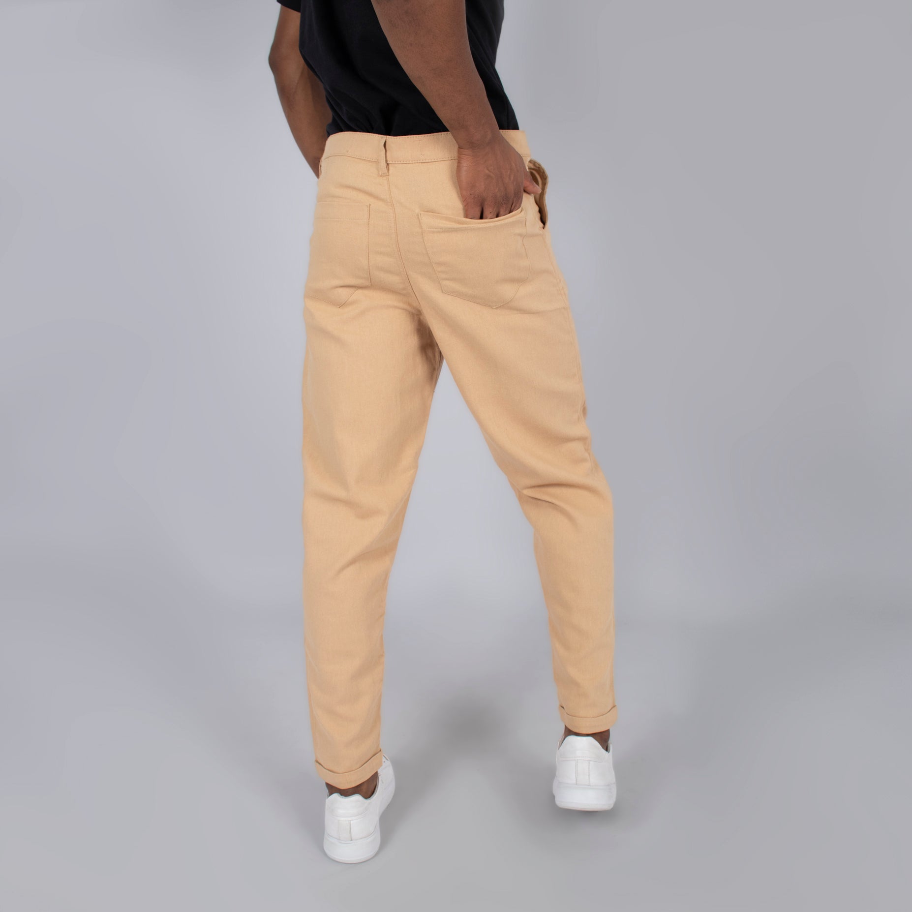 Pantalón hombre clasico camel