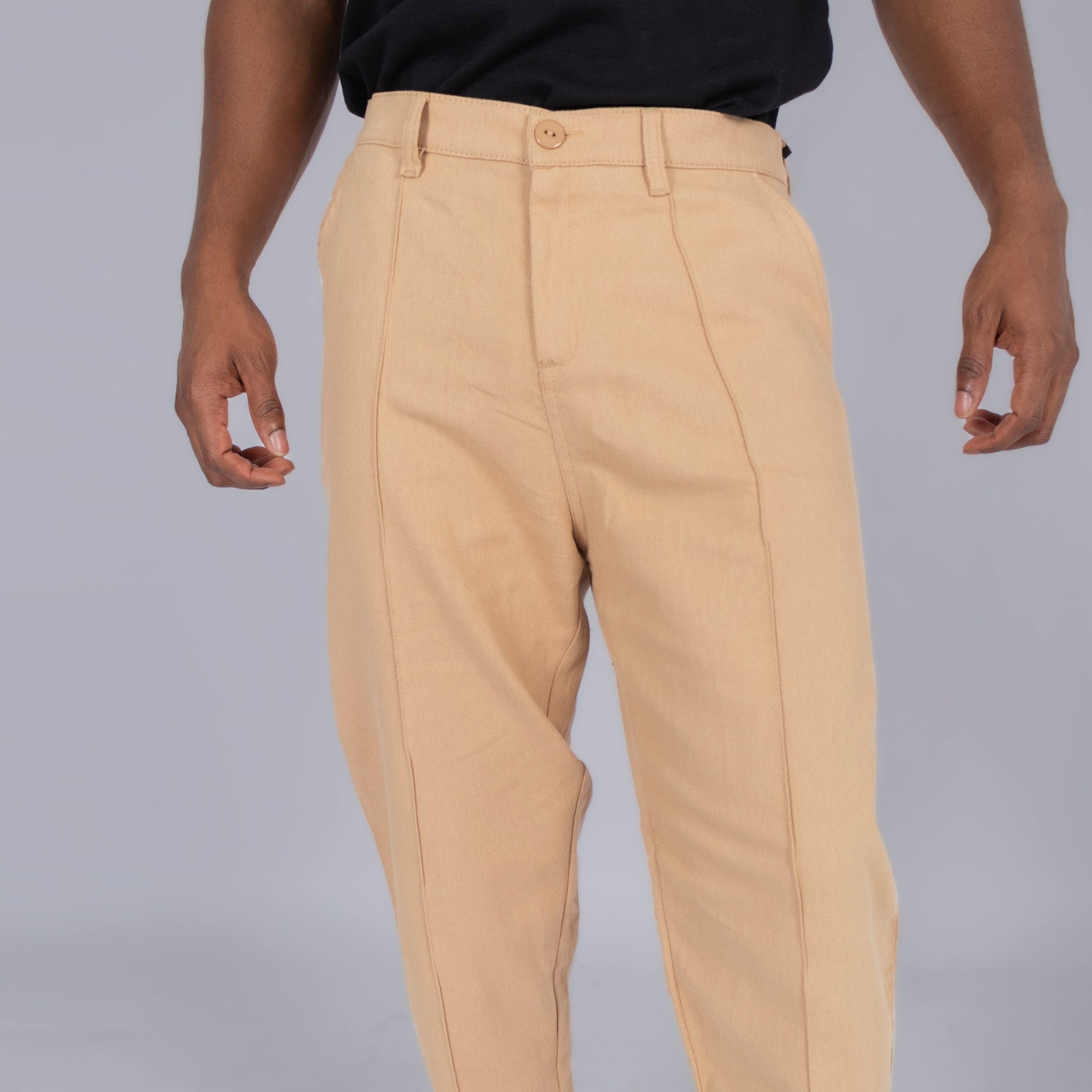 Pantalón hombre clasico camel