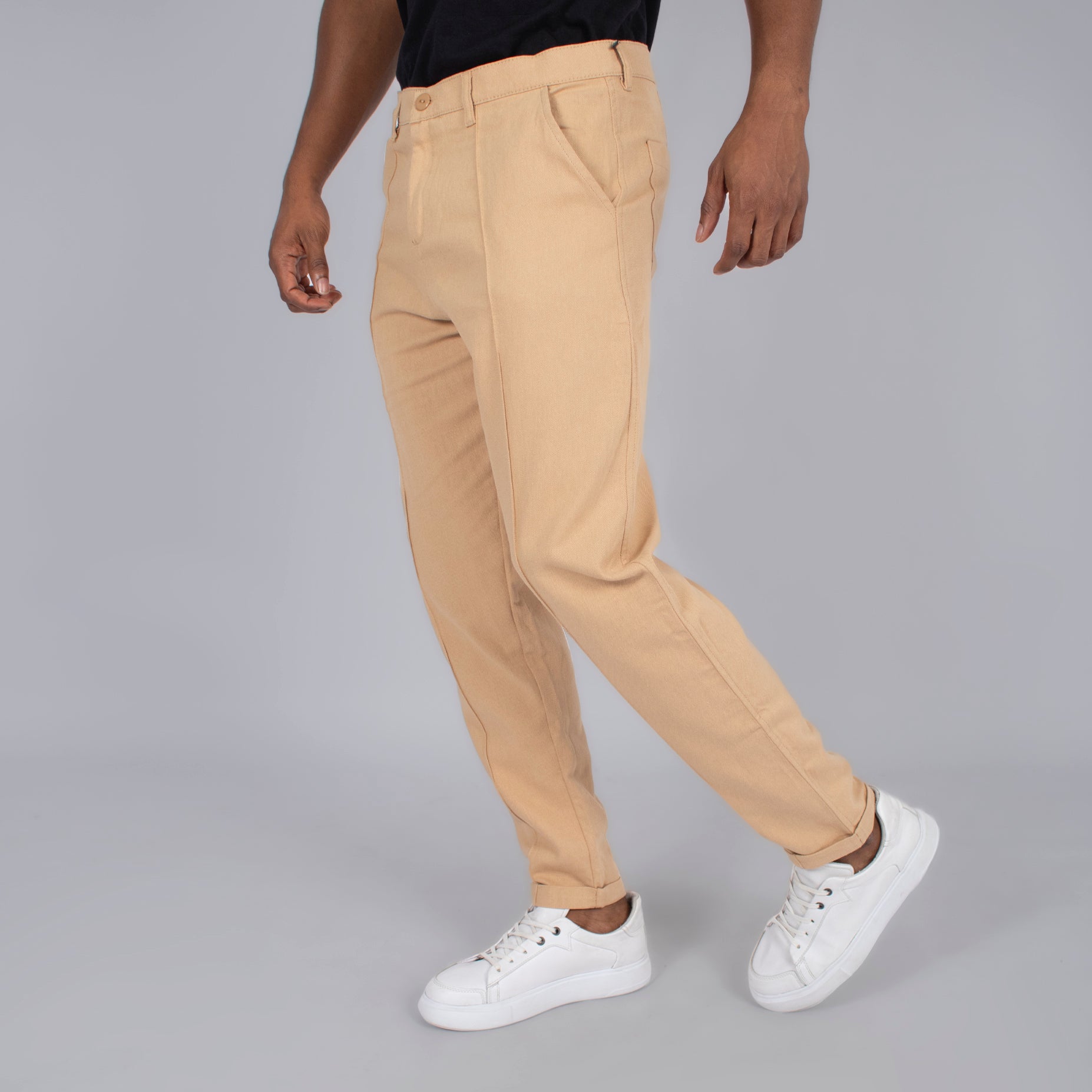 Pantalón hombre clasico camel