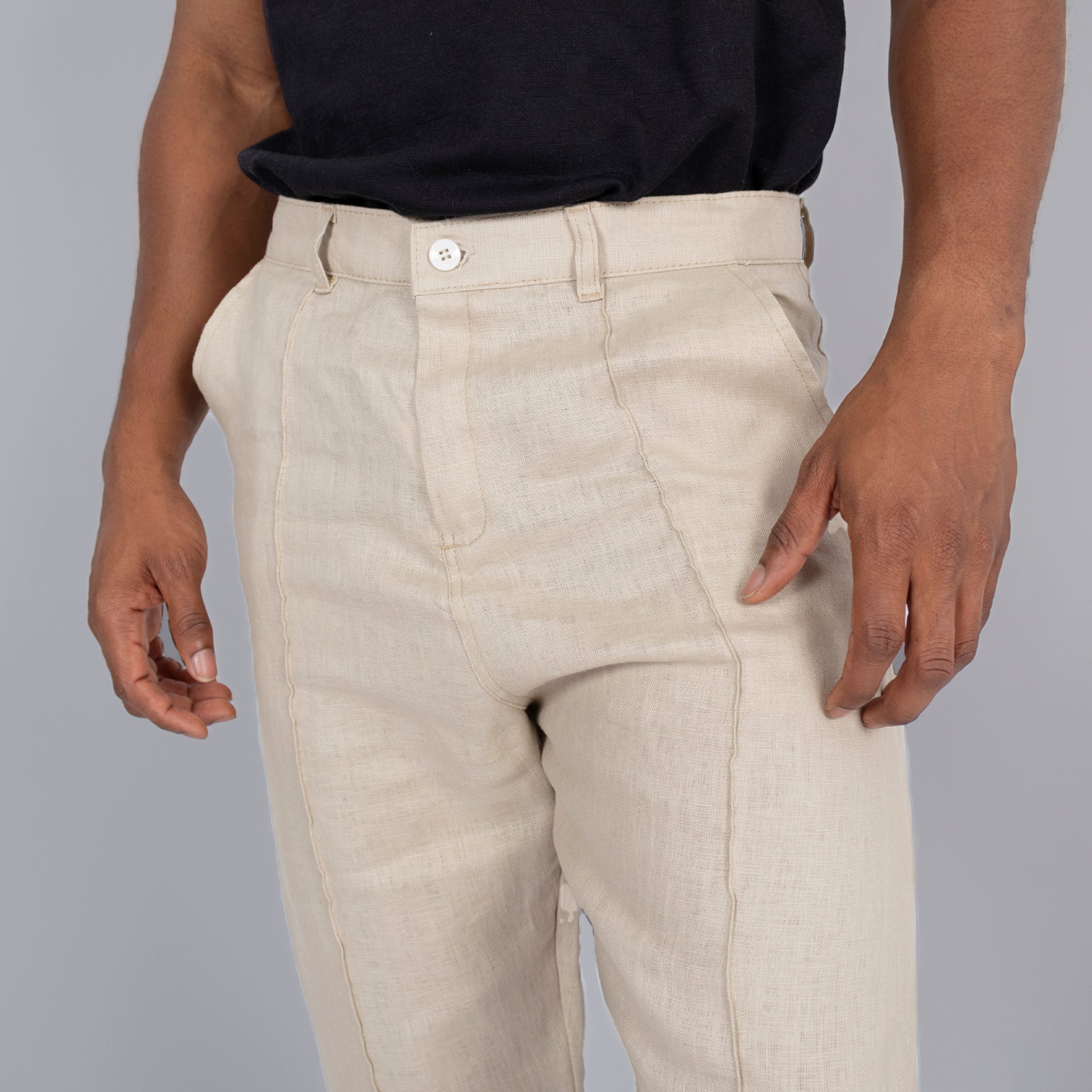 Pantalón hombre clasico sand