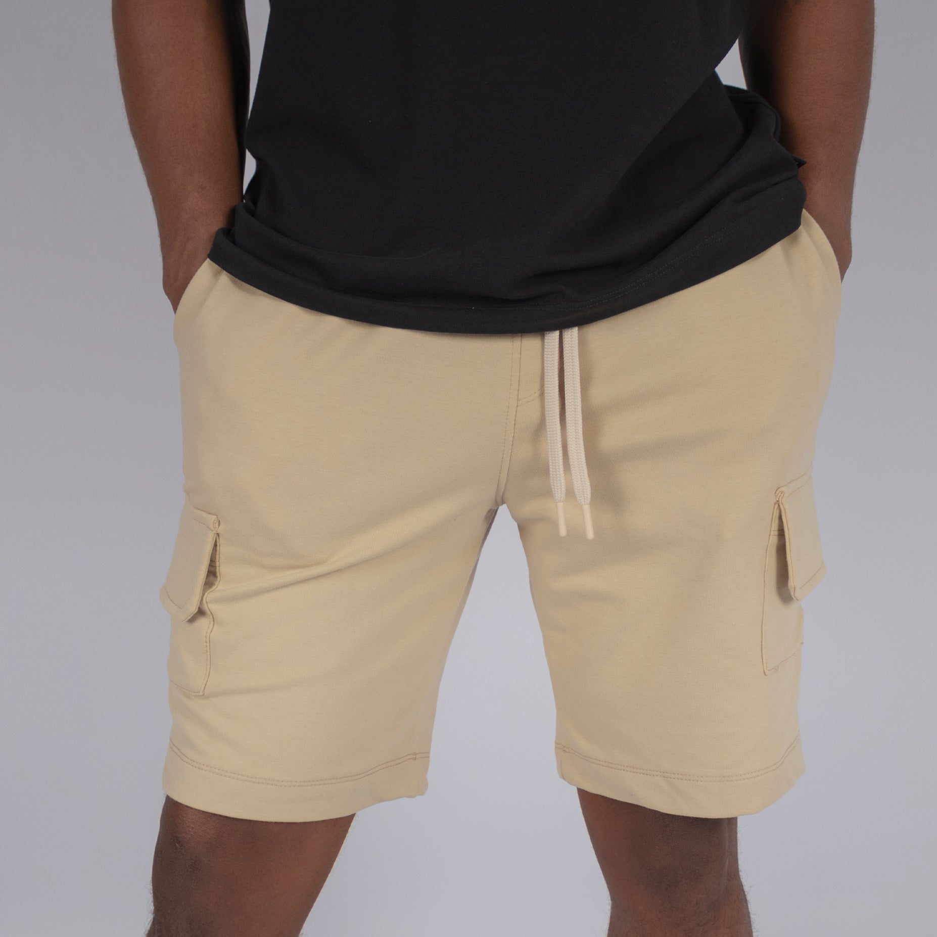 Pantaloneta hombre pardo