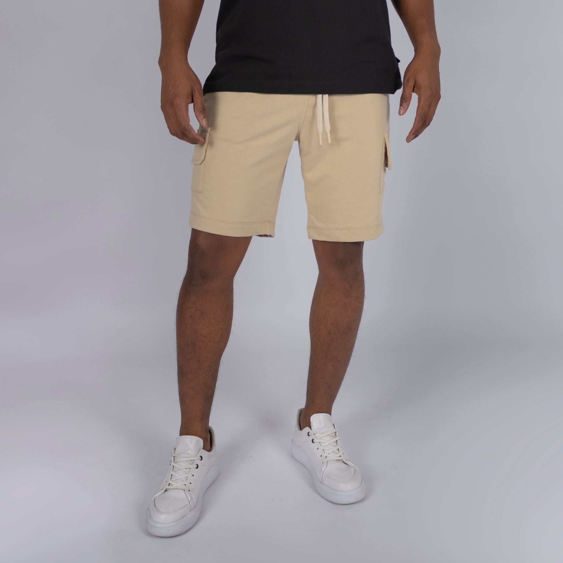 Pantaloneta hombre pardo