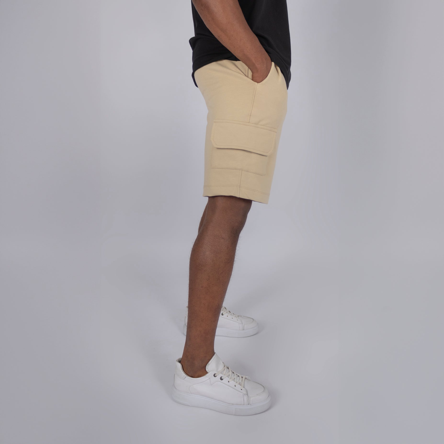 Pantaloneta hombre pardo