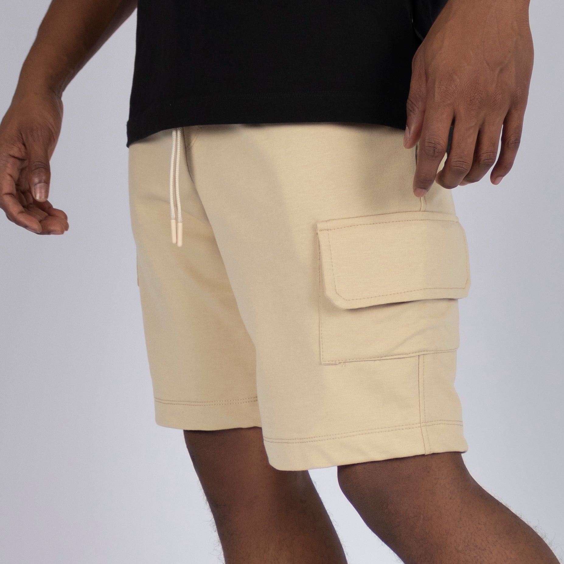Pantaloneta hombre pardo