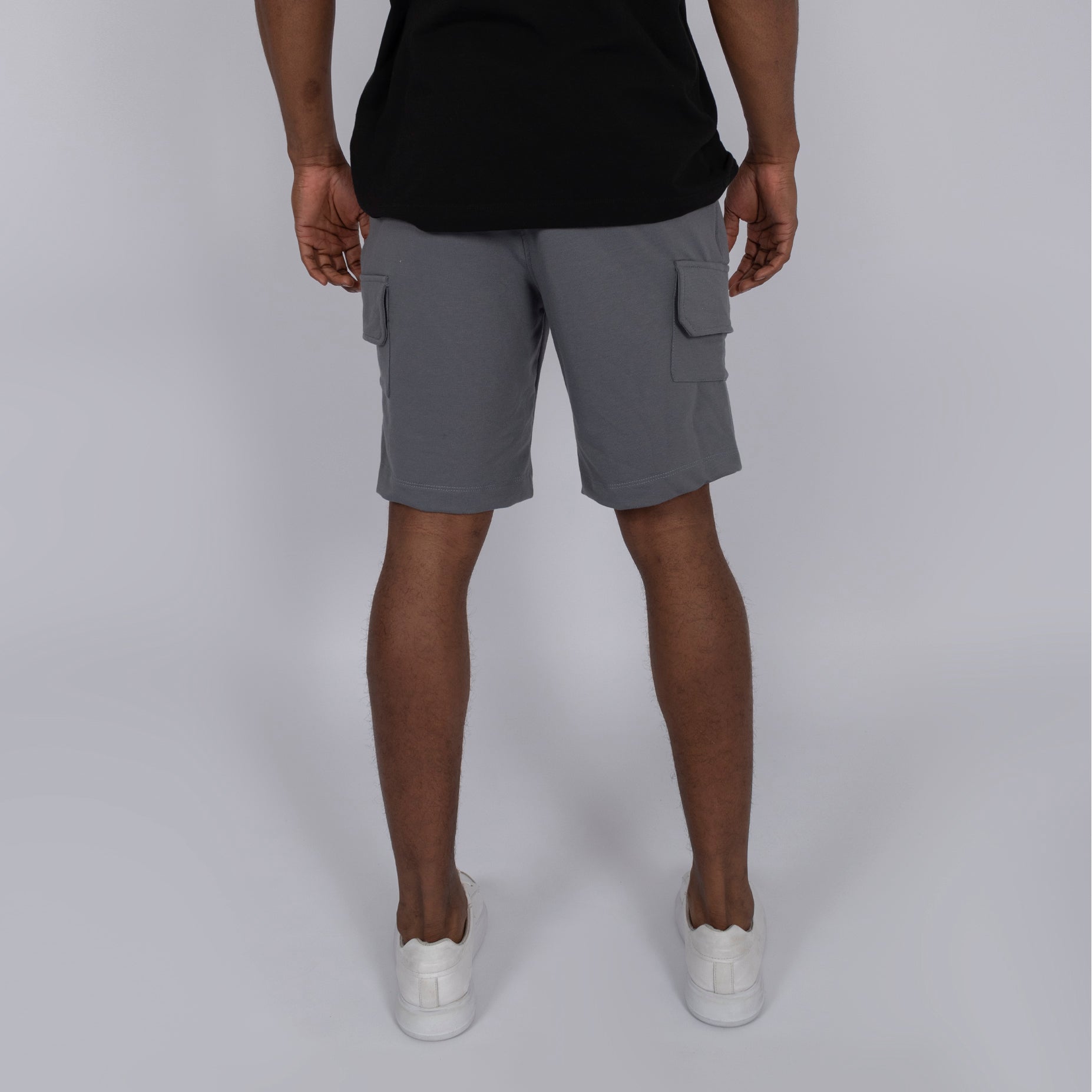 Pantaloneta hombre cargo gris