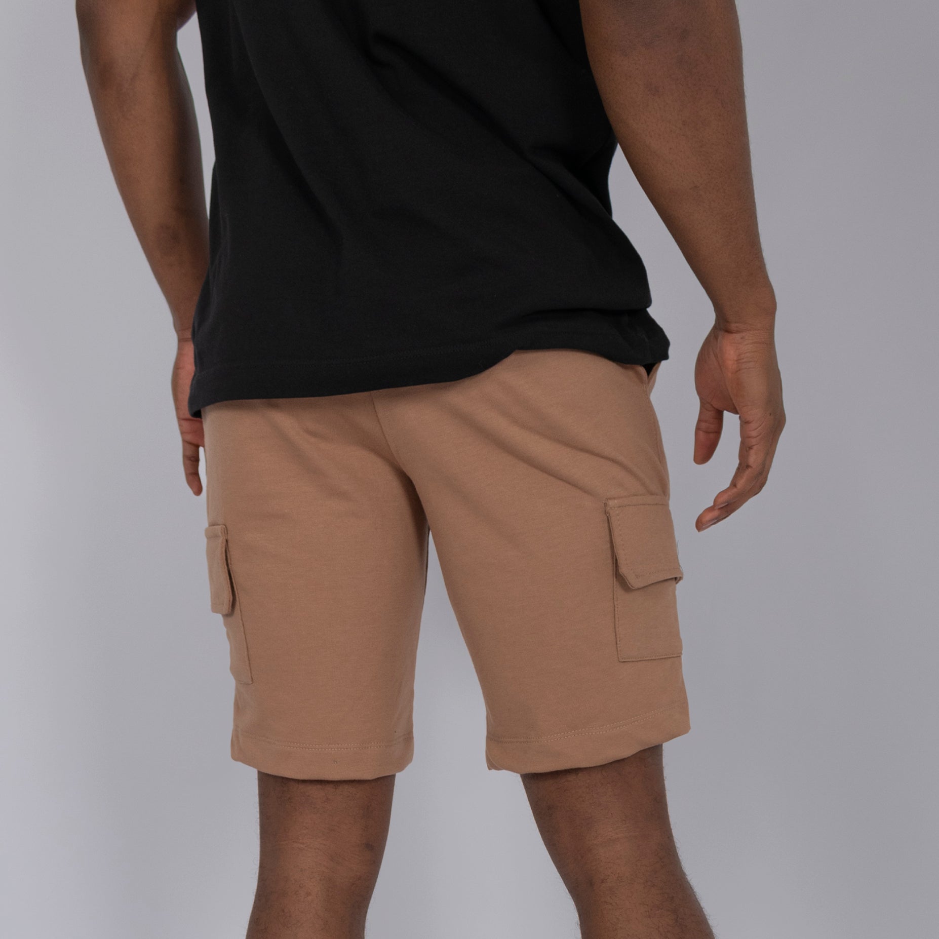Pantaloneta hombre cargo cafe