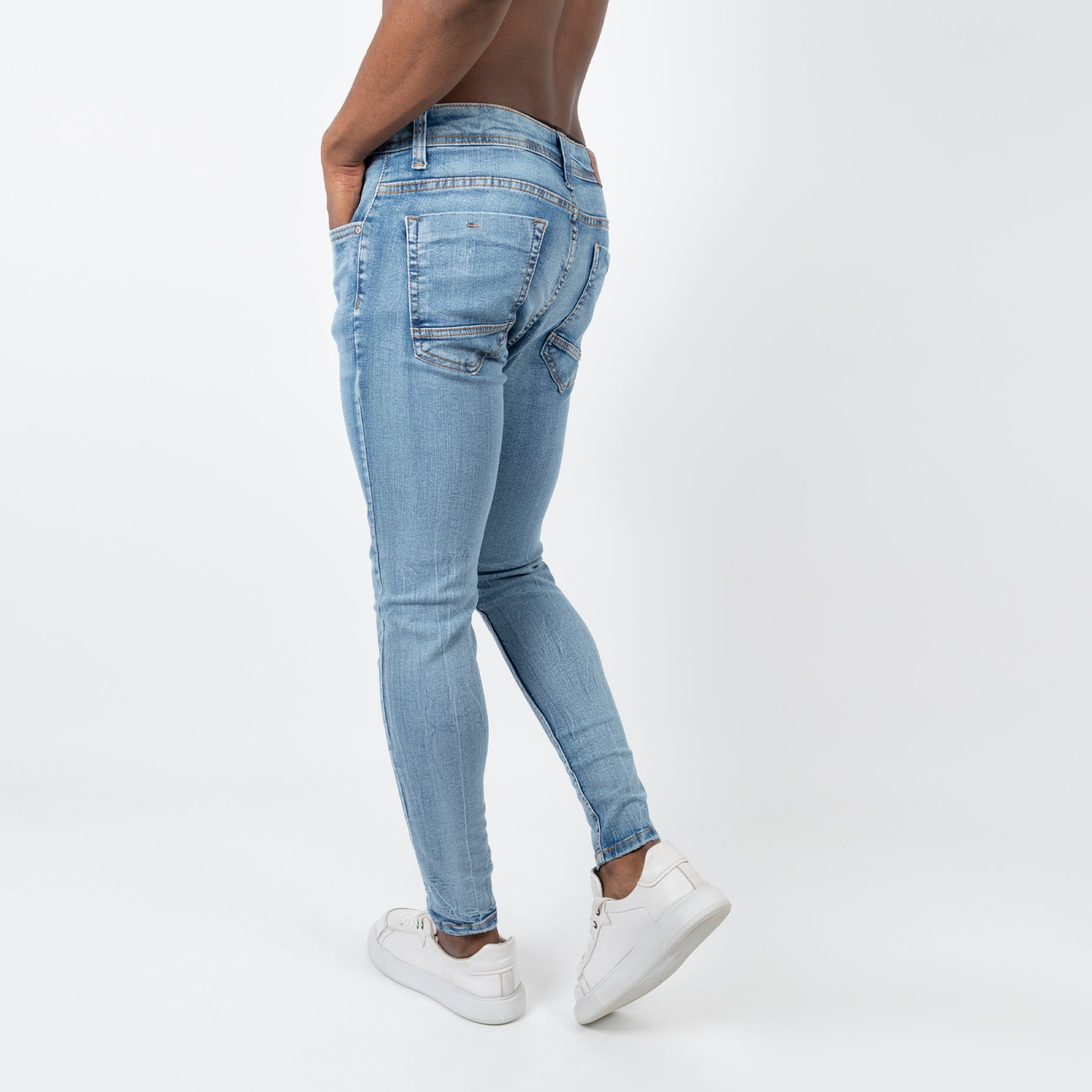 Jean hombre skinny azul