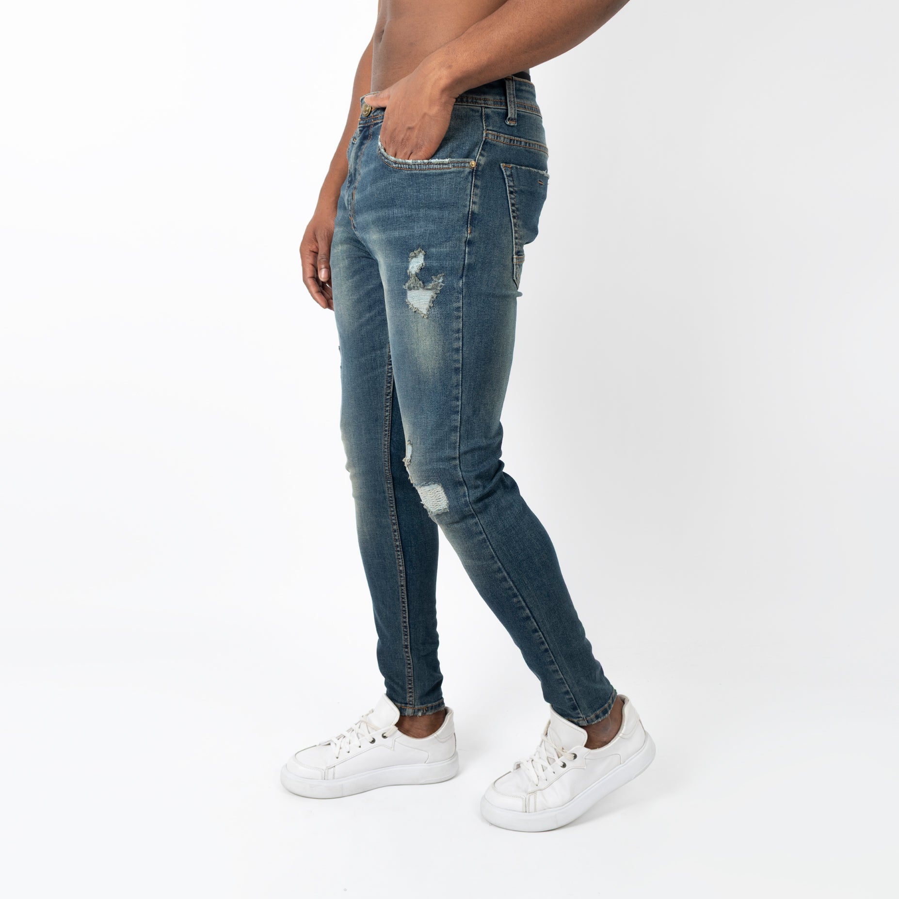 Jean hombre skinny azul