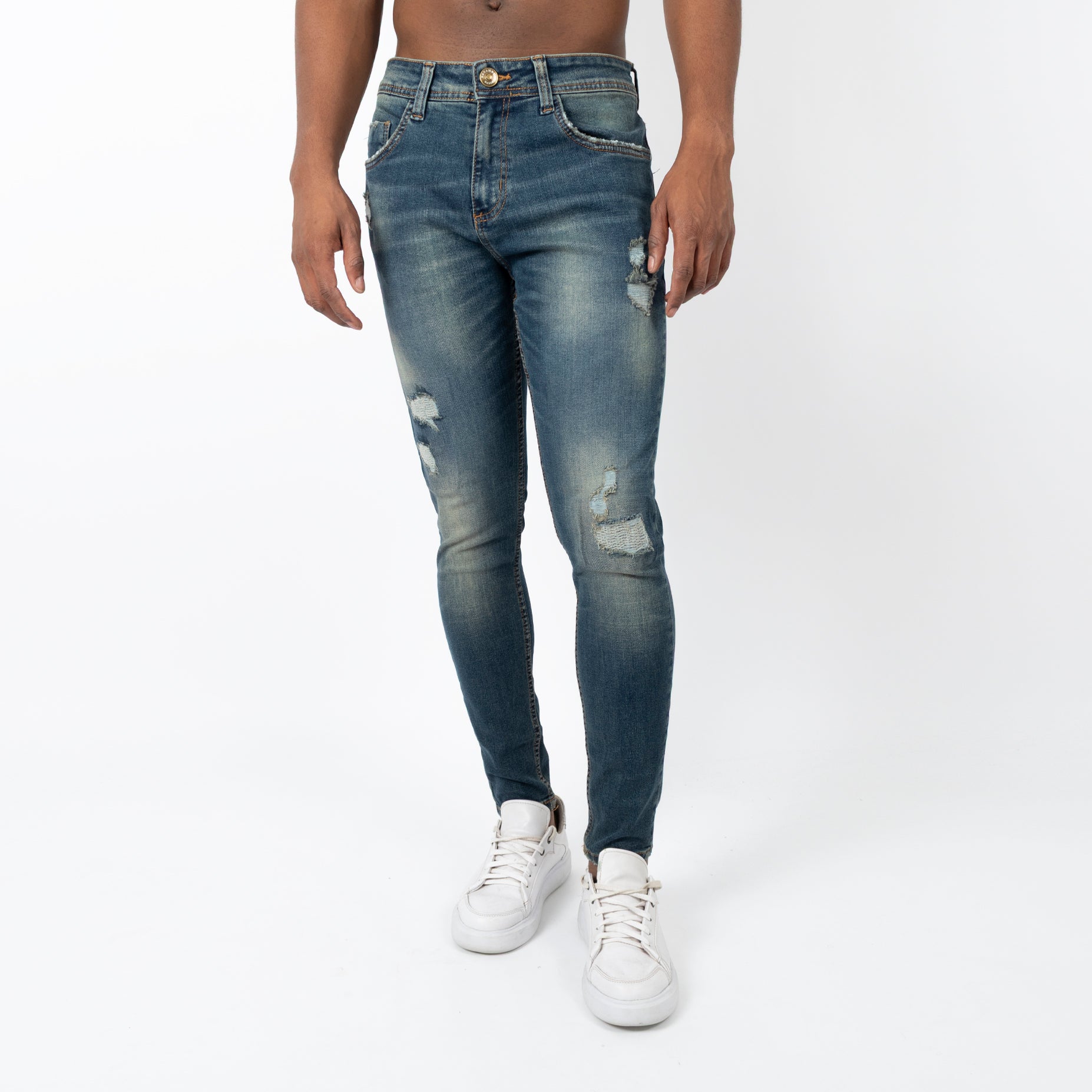 Jean hombre skinny azul