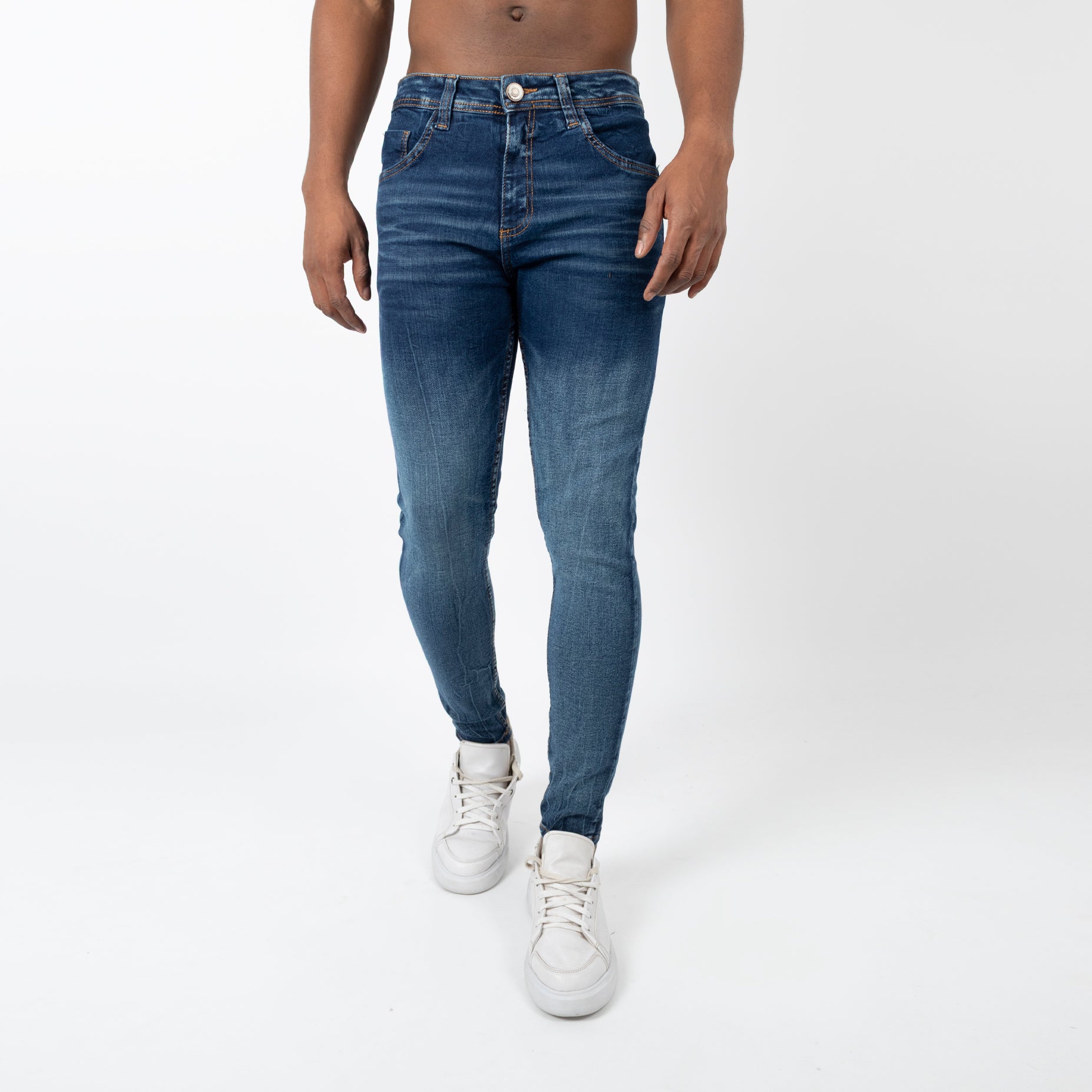 Jean hombre skinny azul