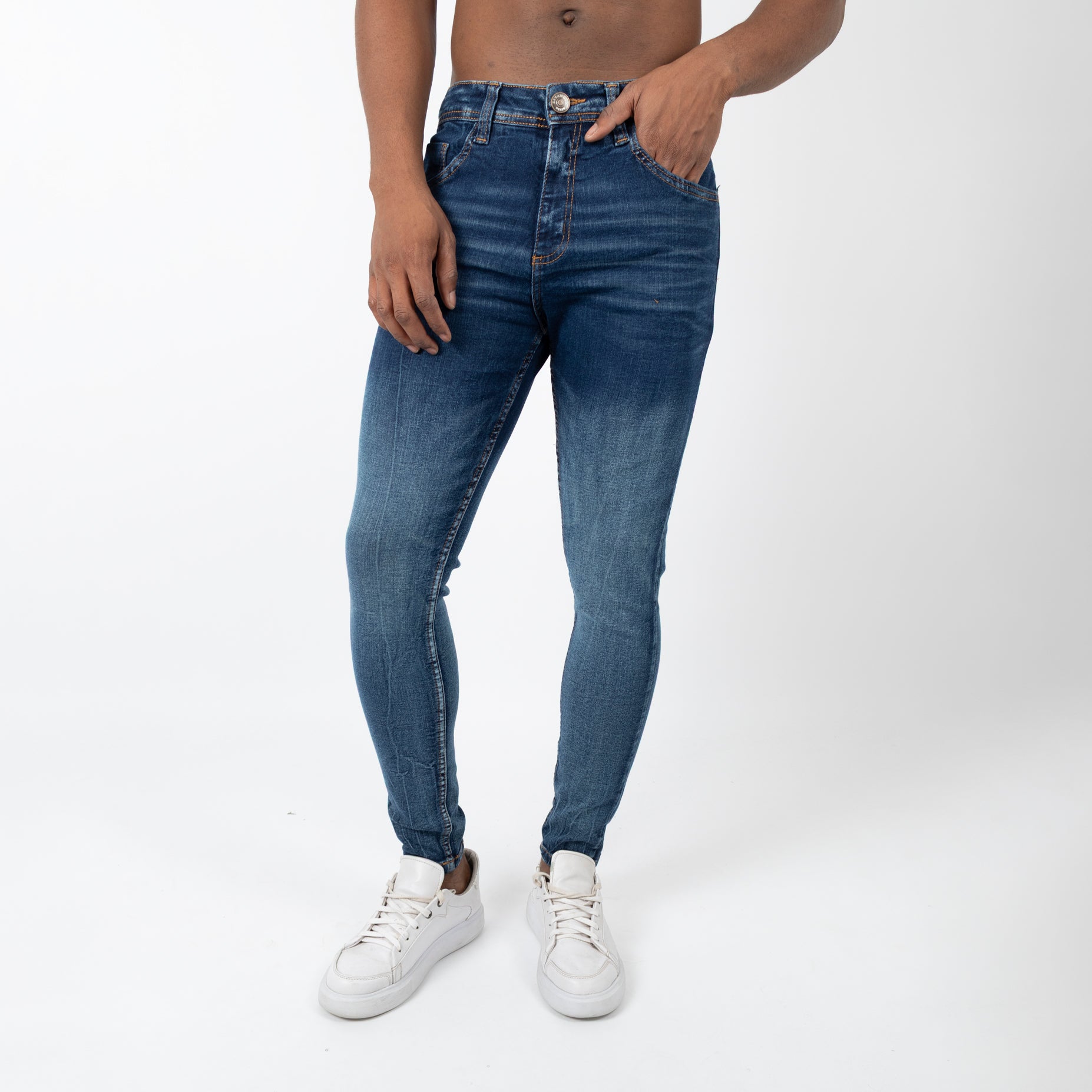 Jean hombre skinny azul