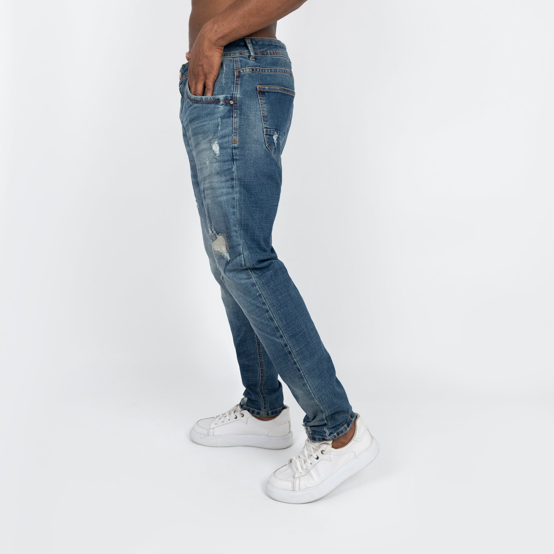 Jean hombre skinny azul