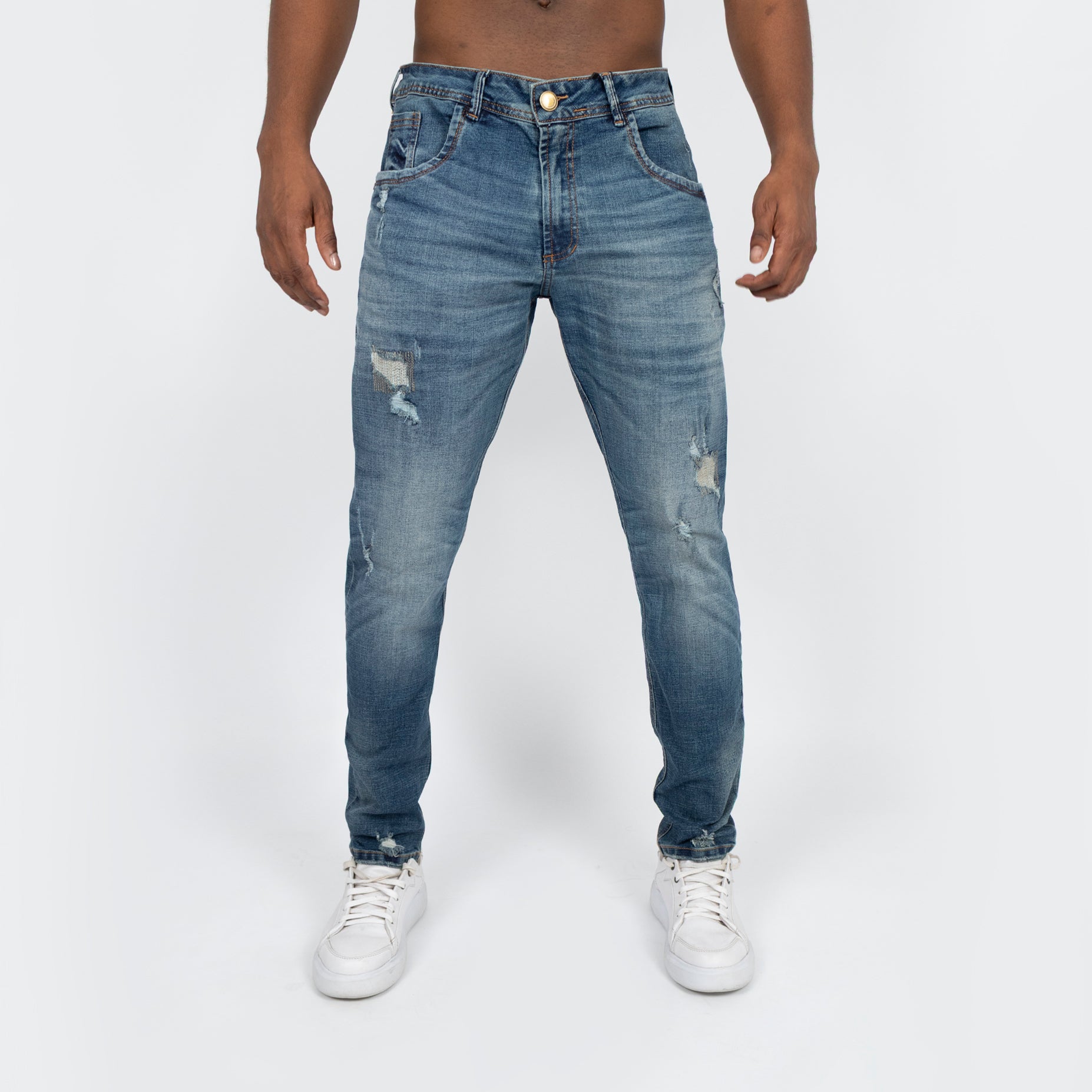 Jean hombre skinny azul