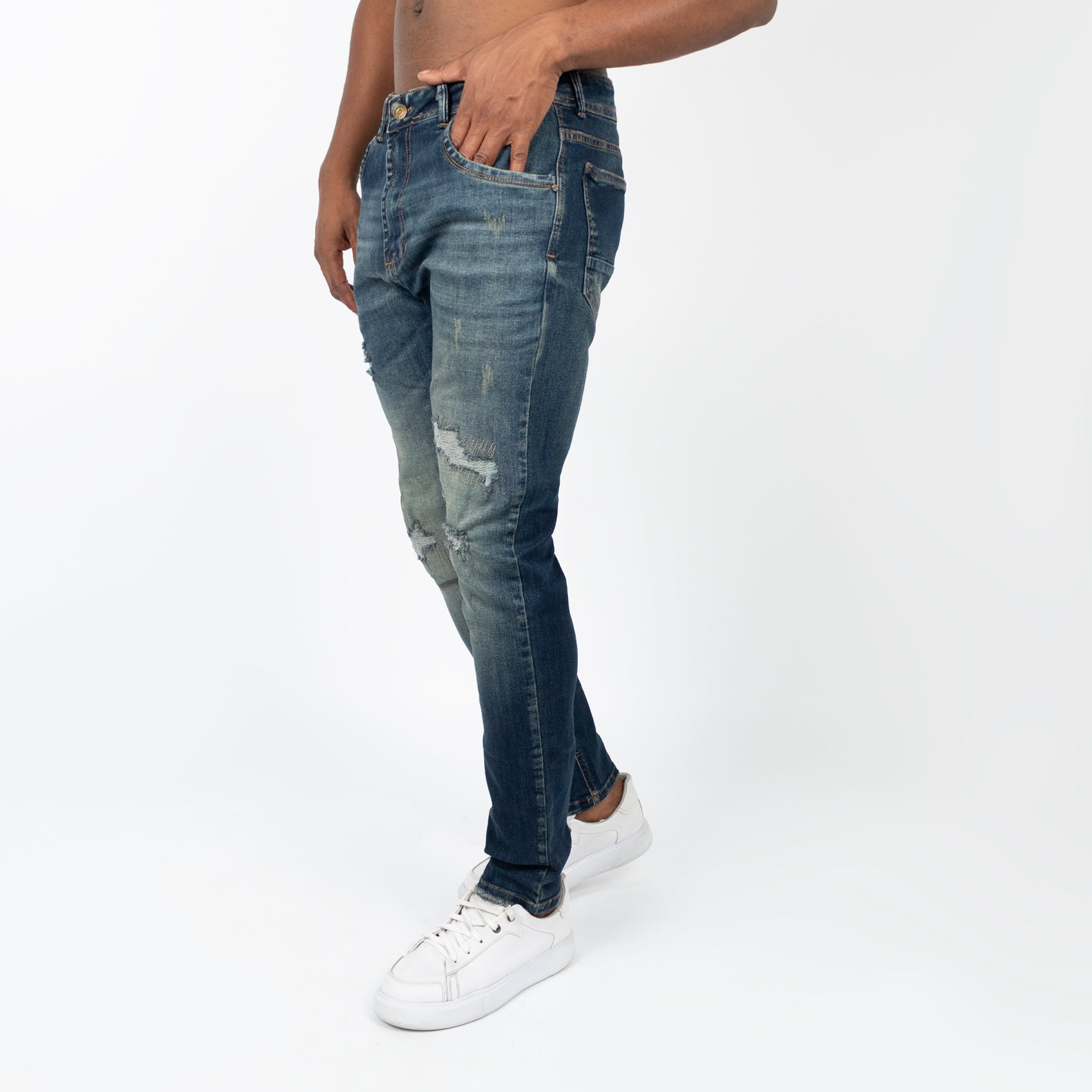 Jean hombre skinny azul