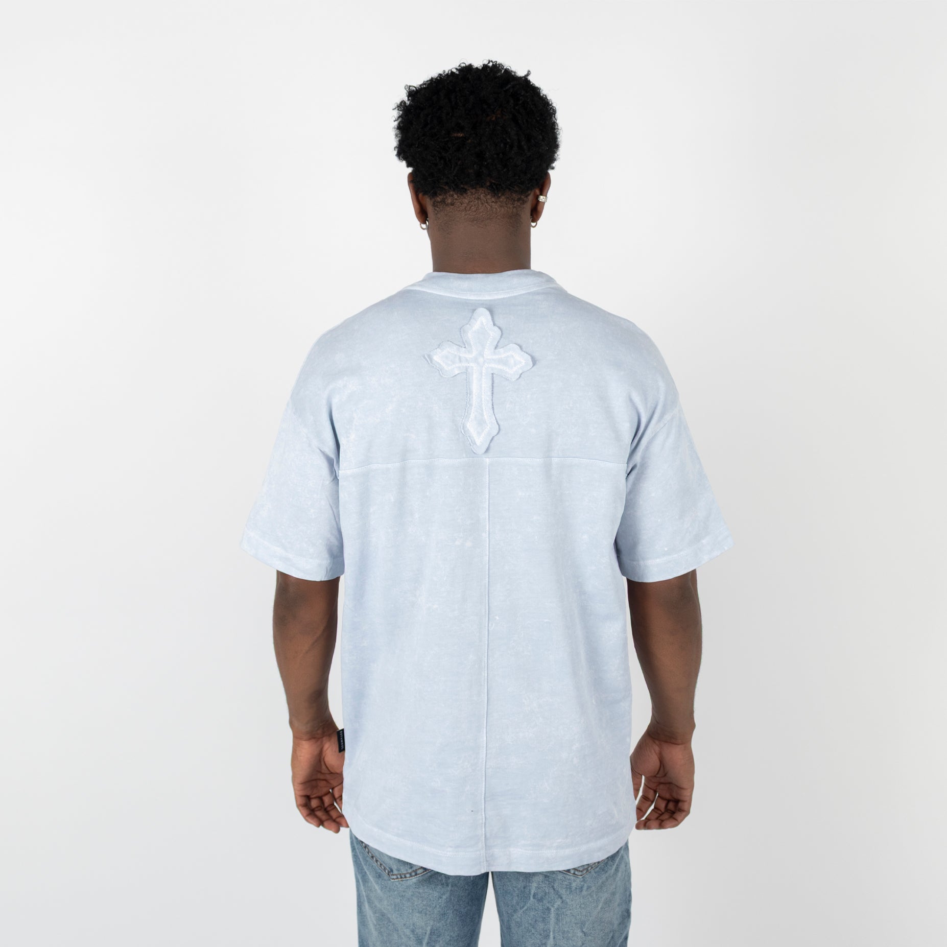 Oversize hombre degrade bordada