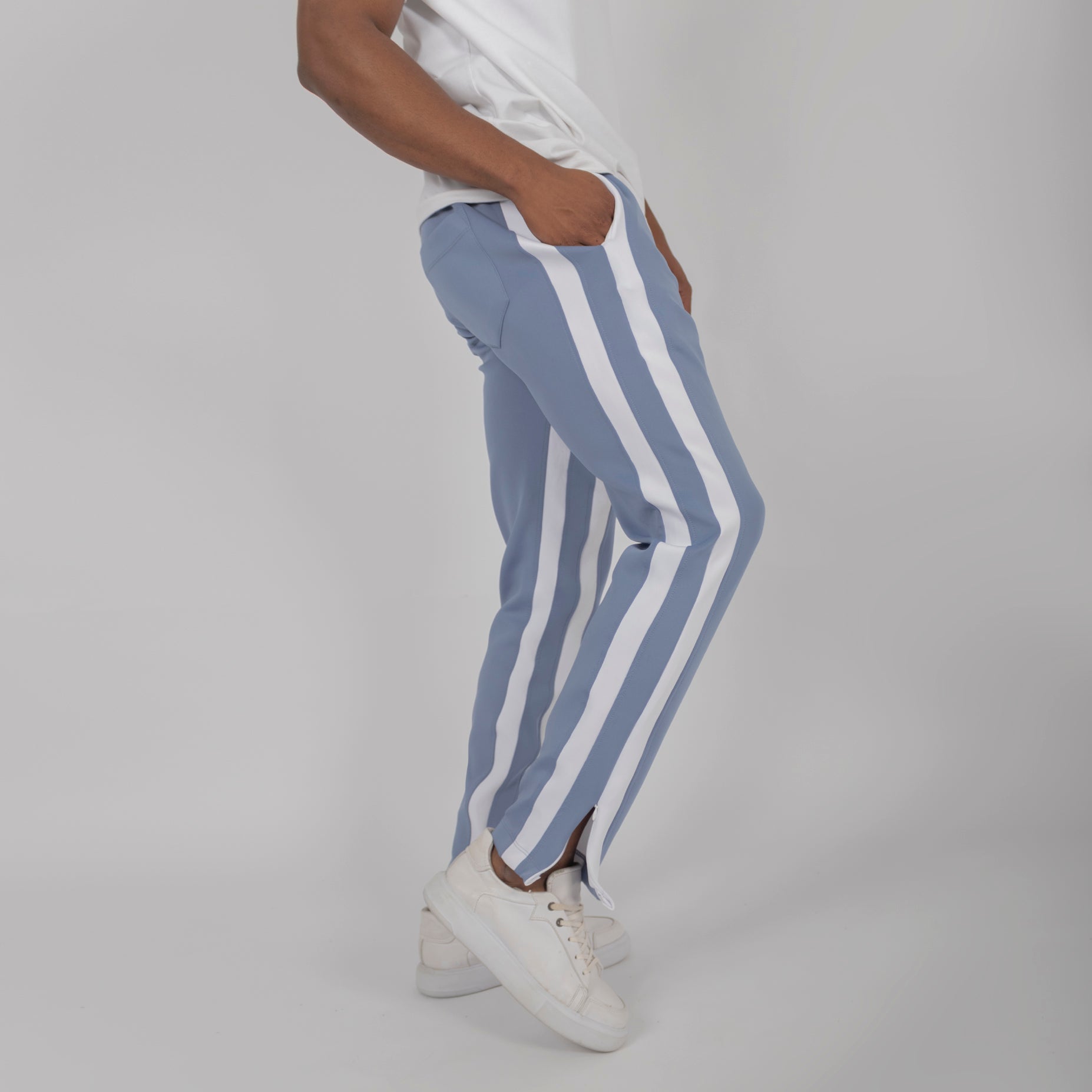 Sudadera hombre cierre azul