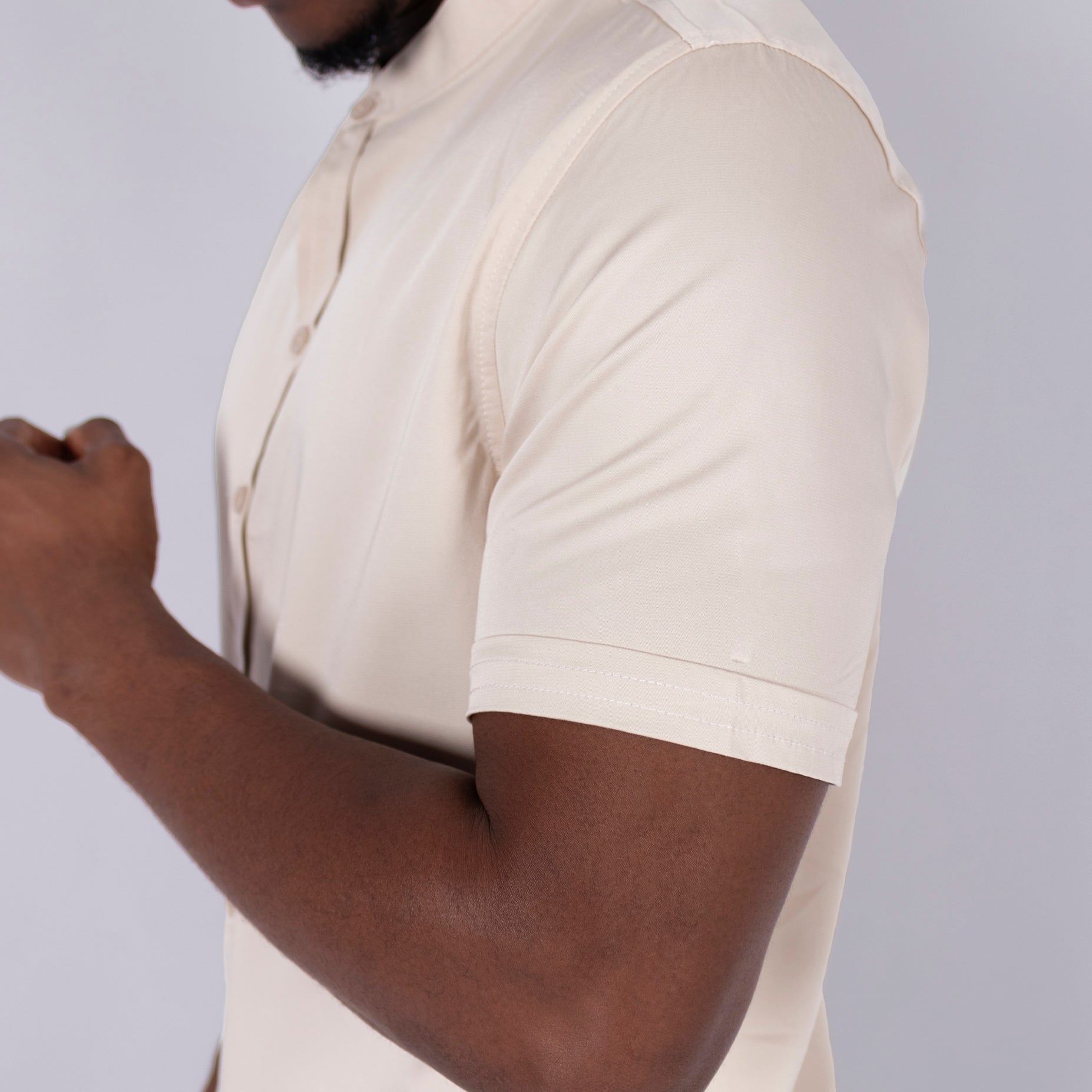 Camisa hombre Basica Beige