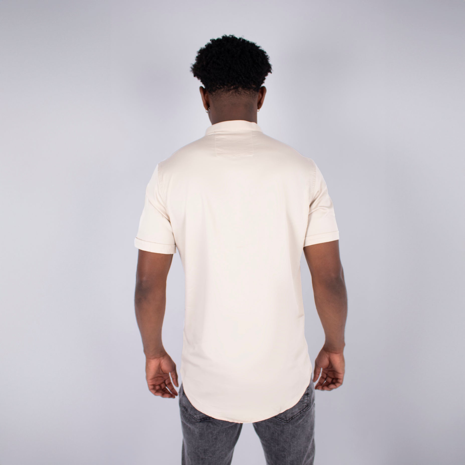 Camisa hombre Basica Beige