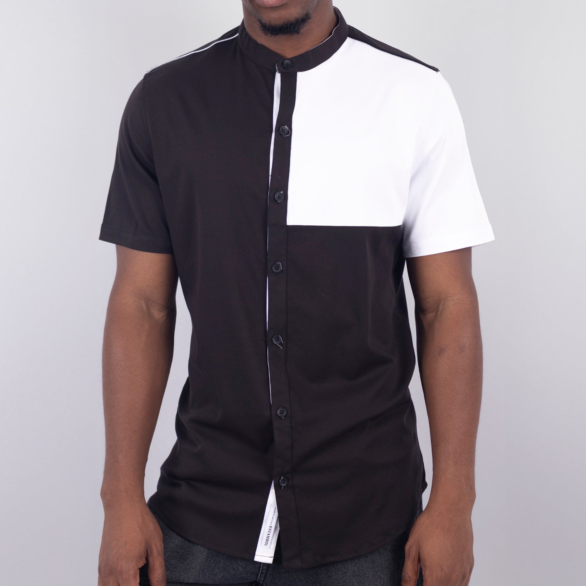 Camisa hombre Cortes Negra