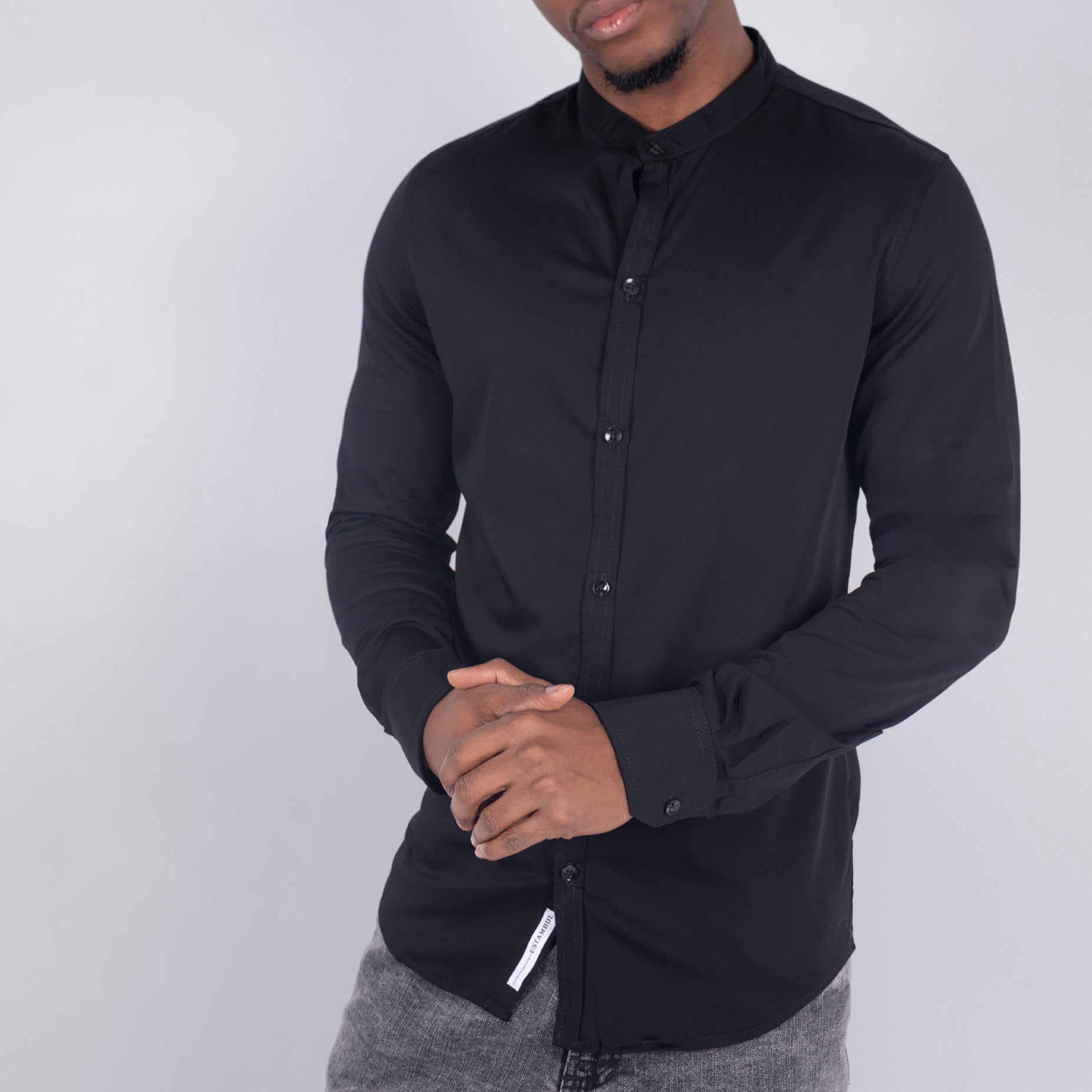 Camisa hombre Ml  neru negra