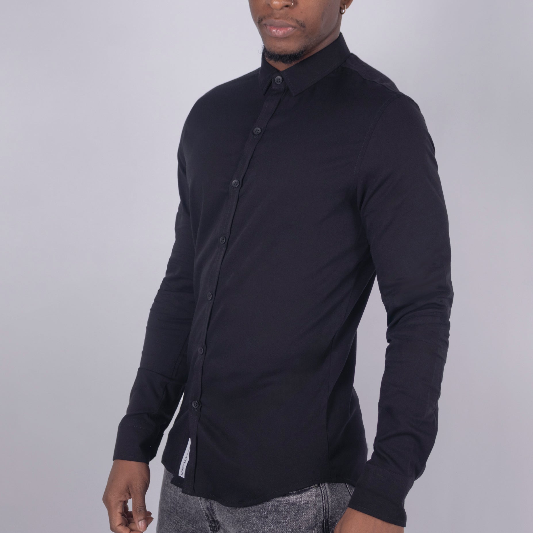 Camisa hombre ML Negra