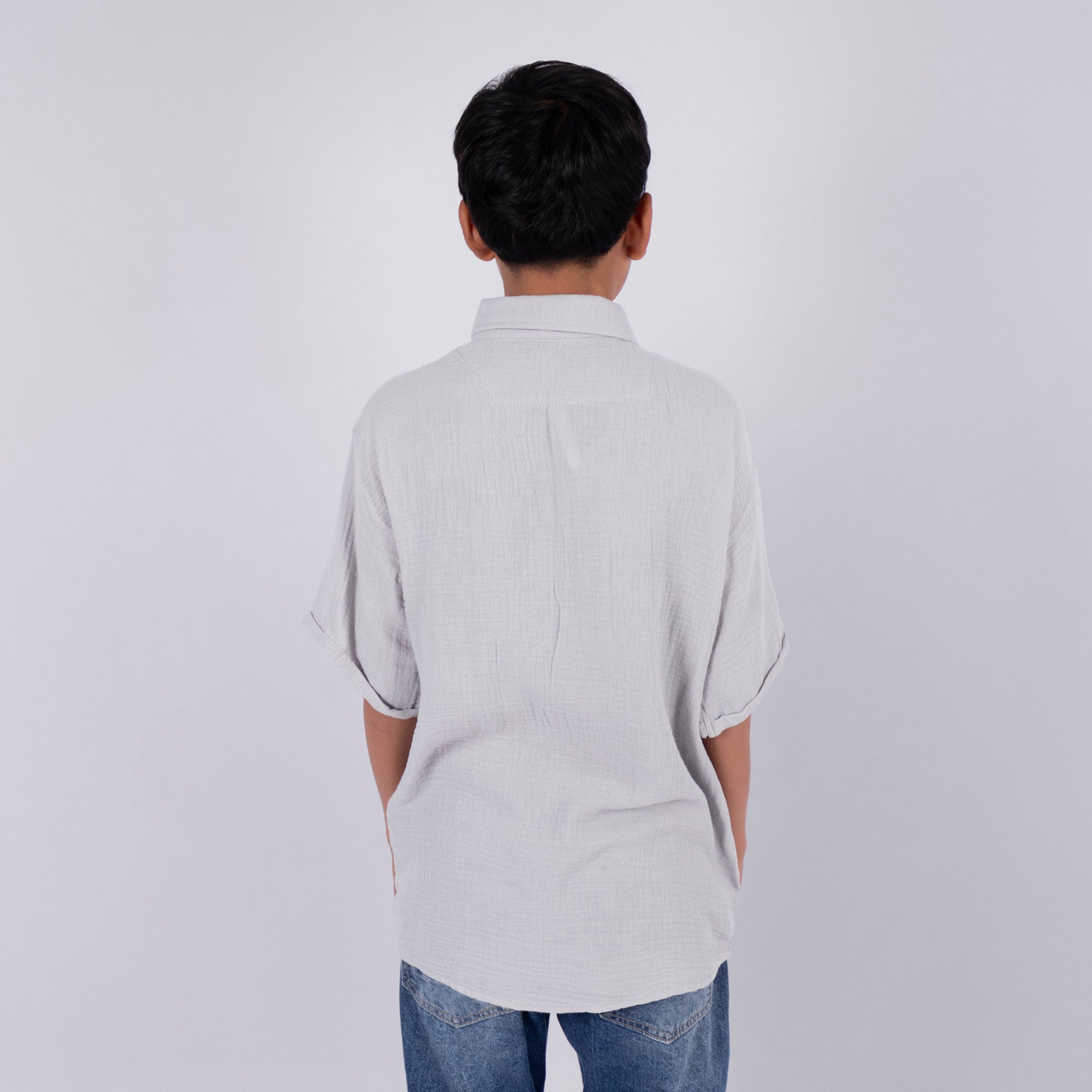 Camisa niño Oversize Gris