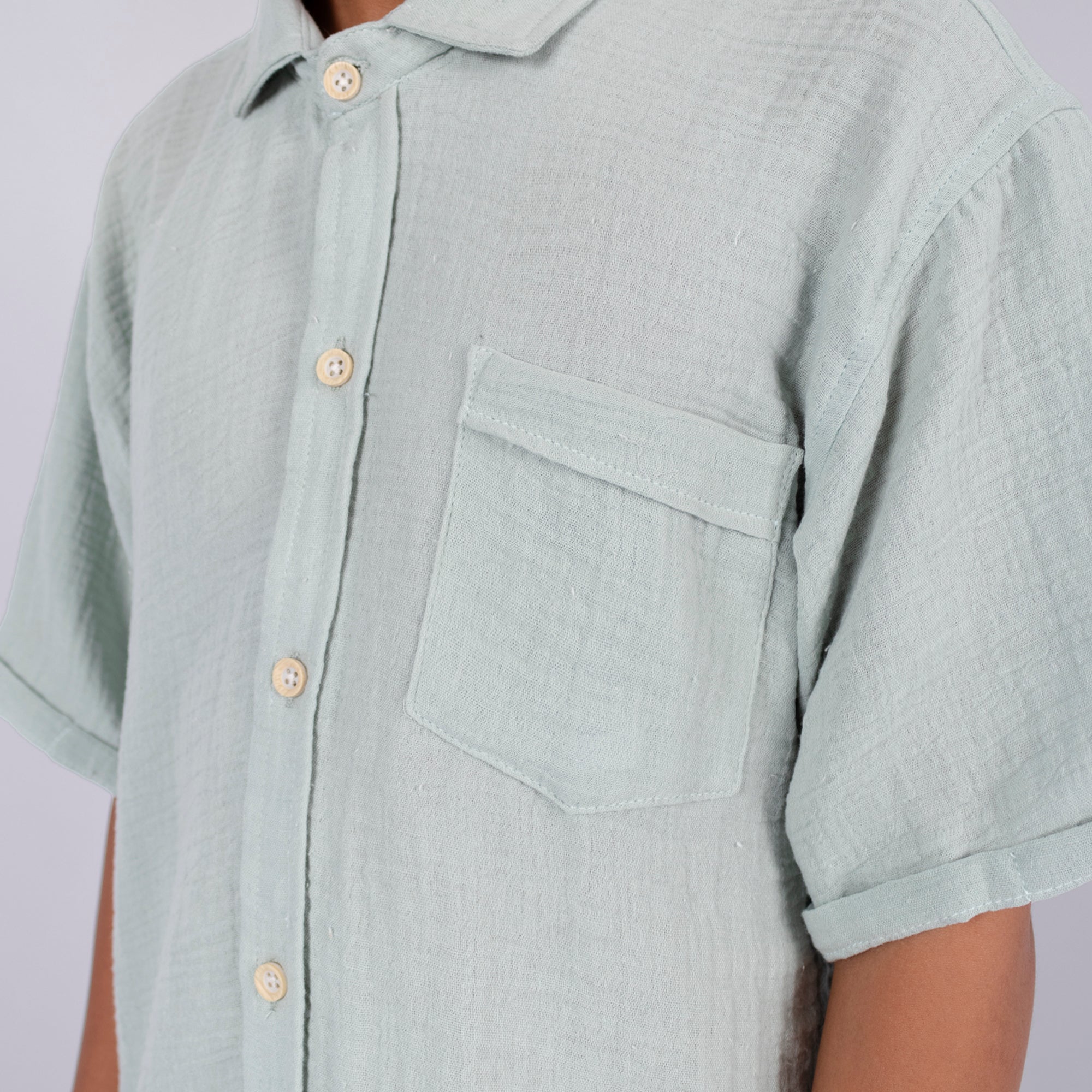 Camisa niño Oversize Verde