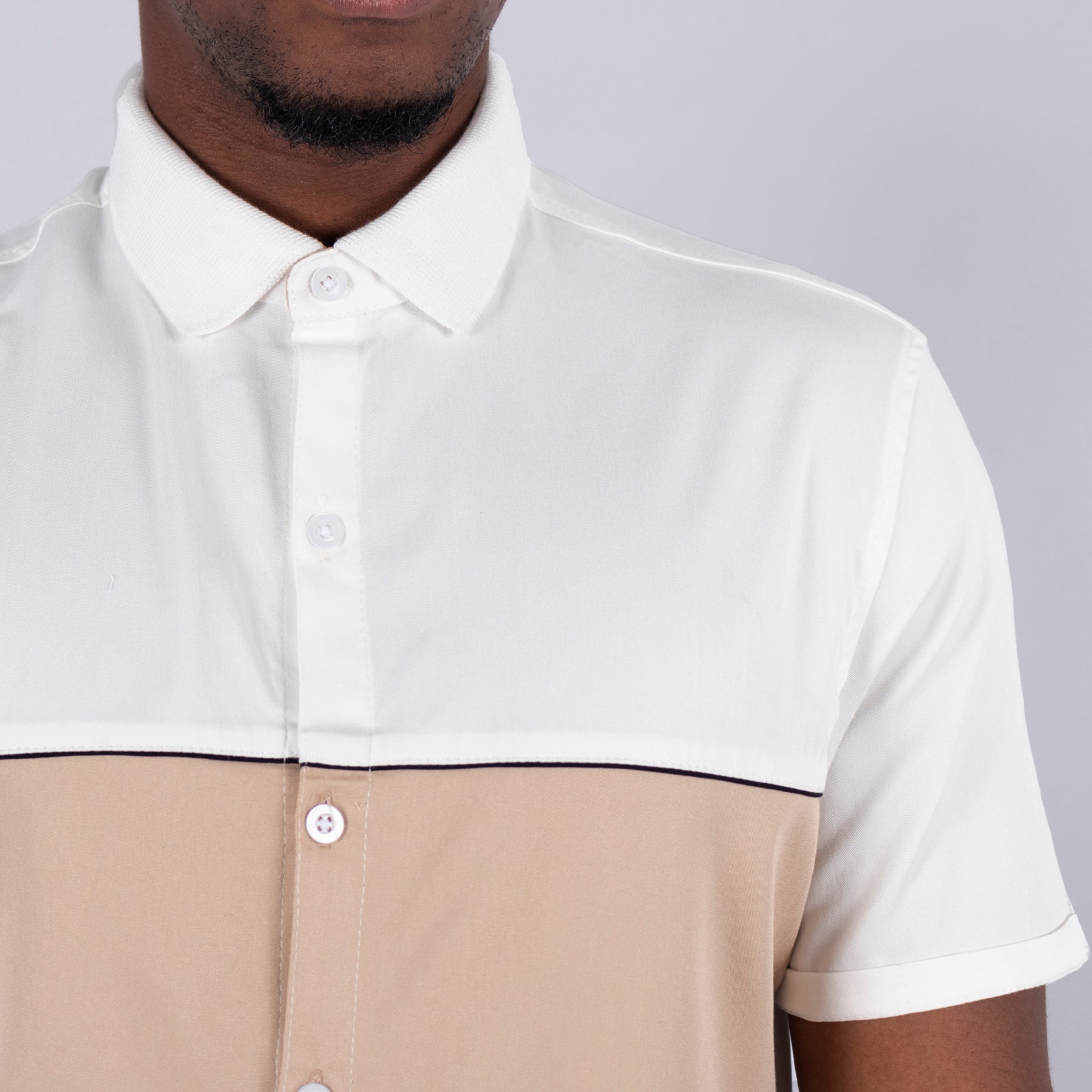 Camisa hombre Cortes Beige