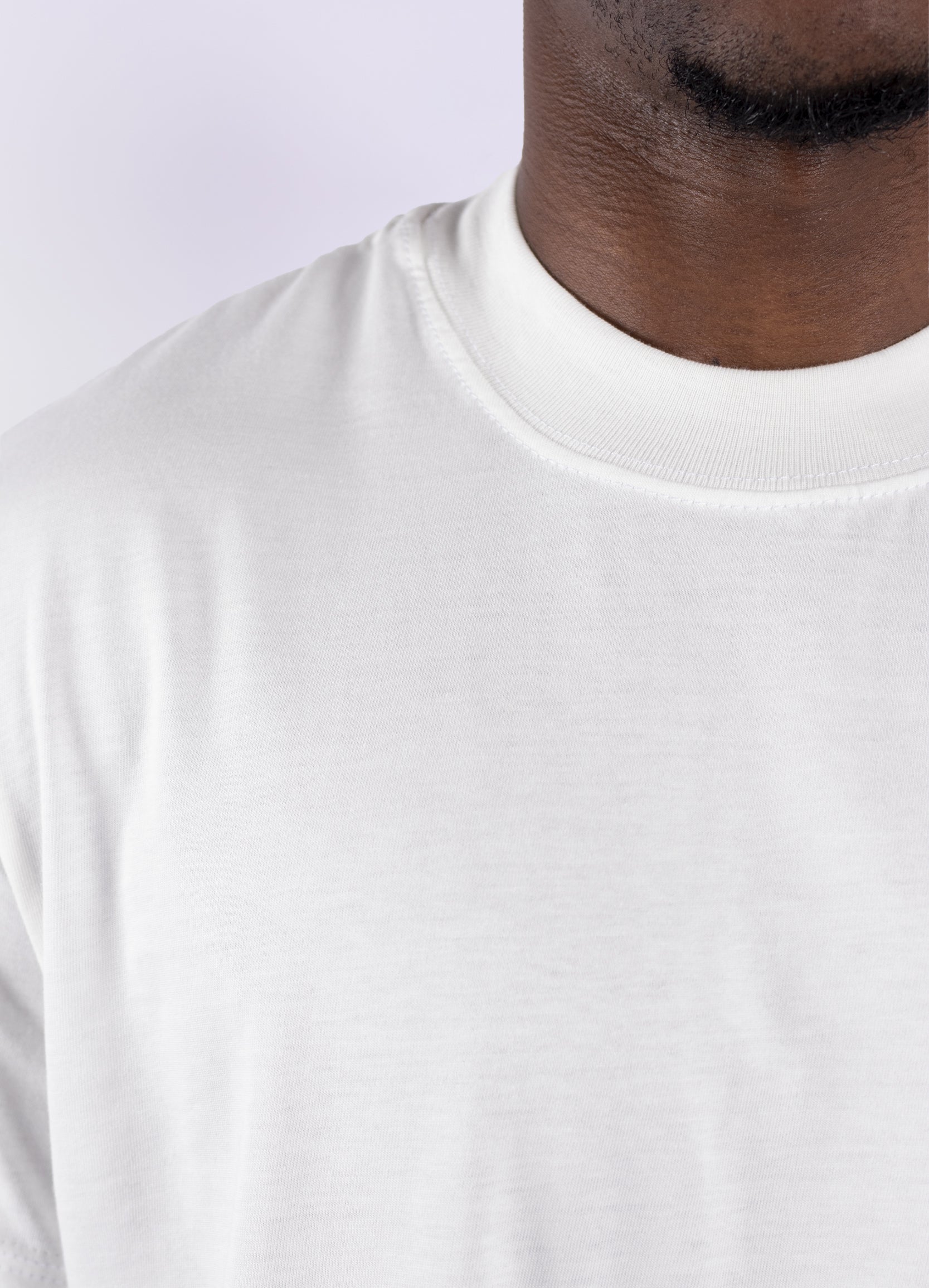 Camiseta hombre basica marfil