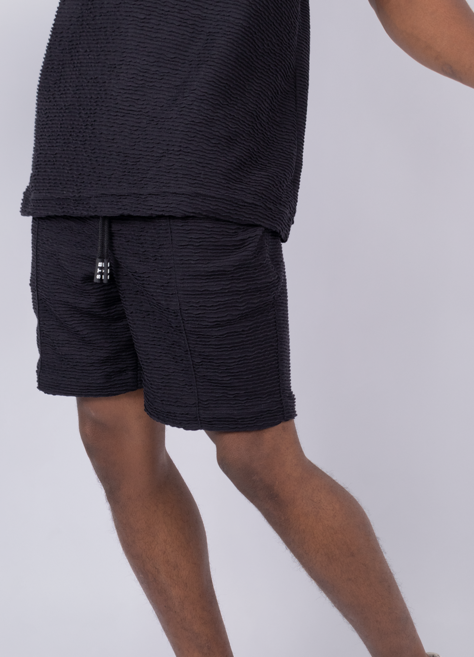 Conjunto adulto textura negro