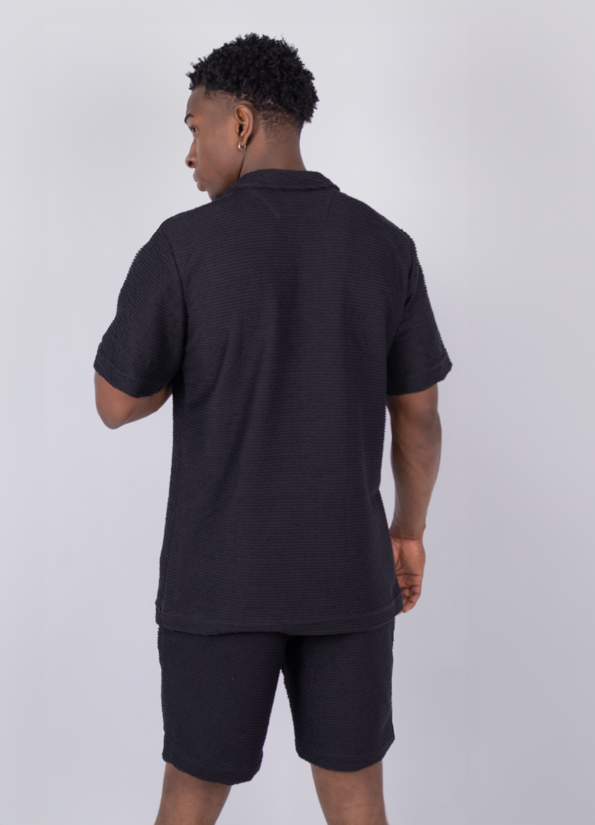 Conjunto adulto textura negro