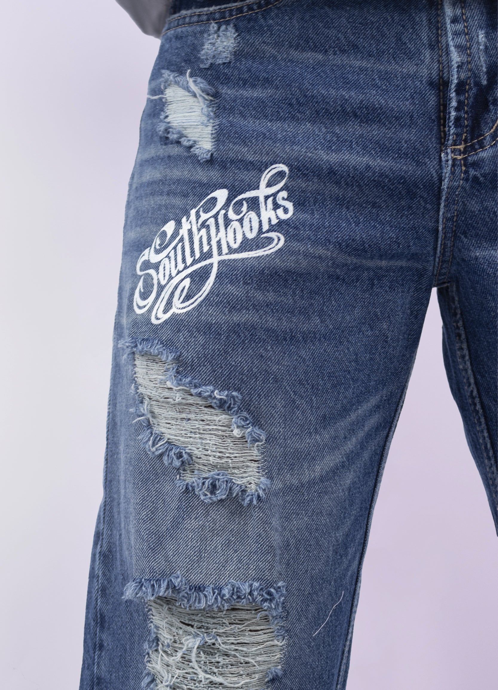 Jean hombre baggy estampado