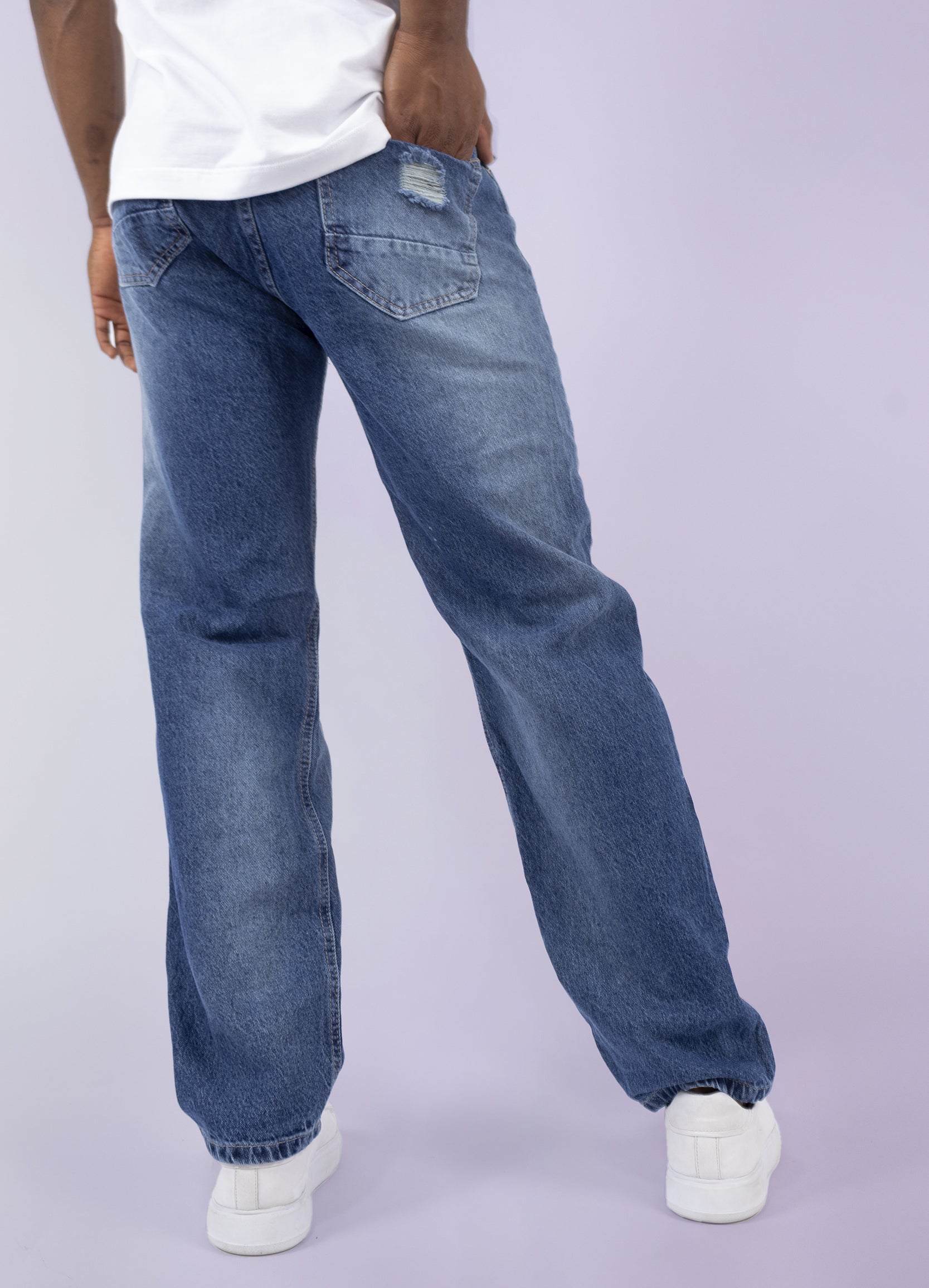 Jean hombre baggy estampado