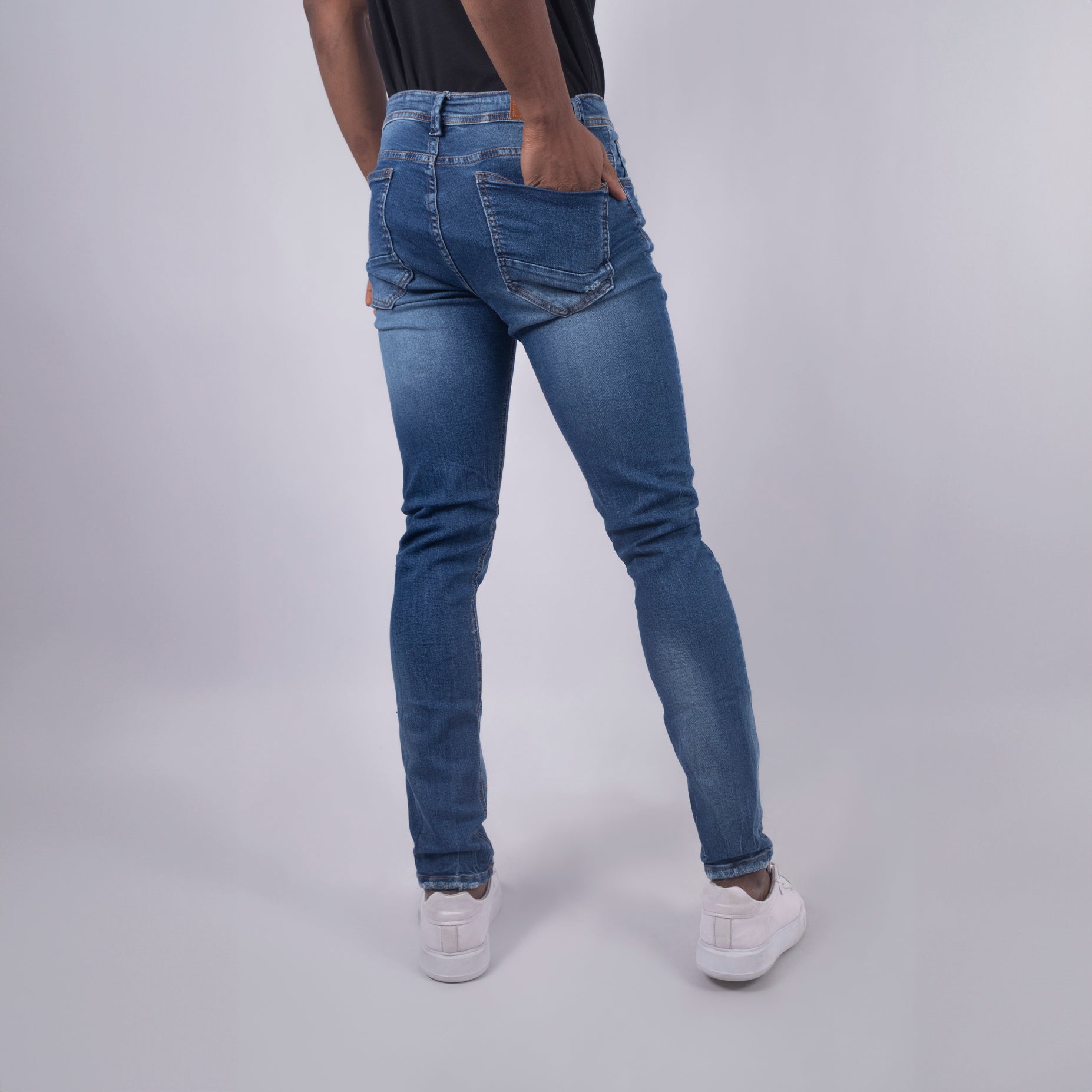 Jean hombre Skinny Desgastes