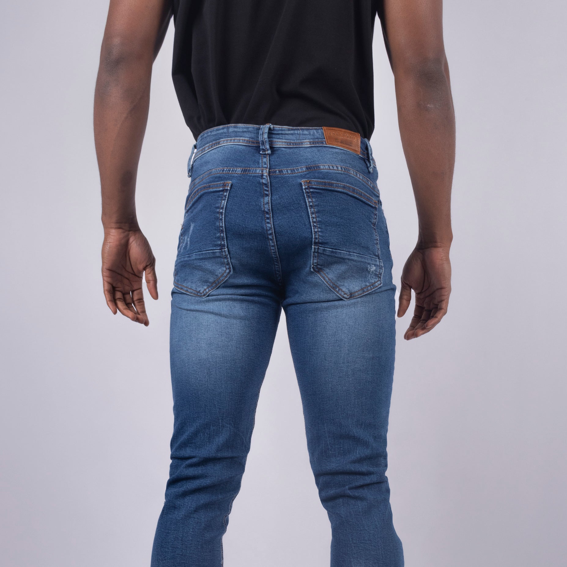 Jean hombre Skinny Desgastes