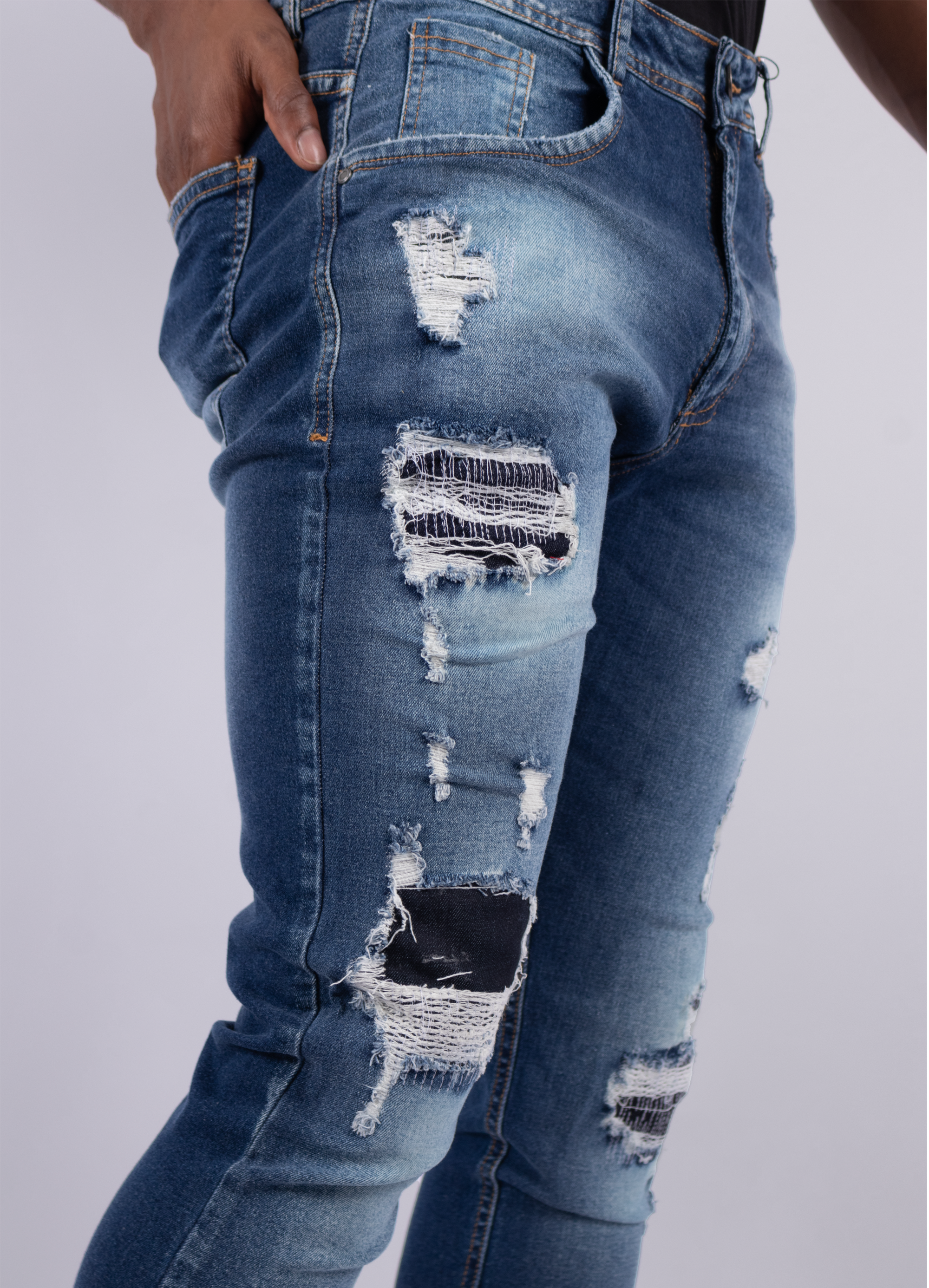 Jean hombre Skinny Costuras