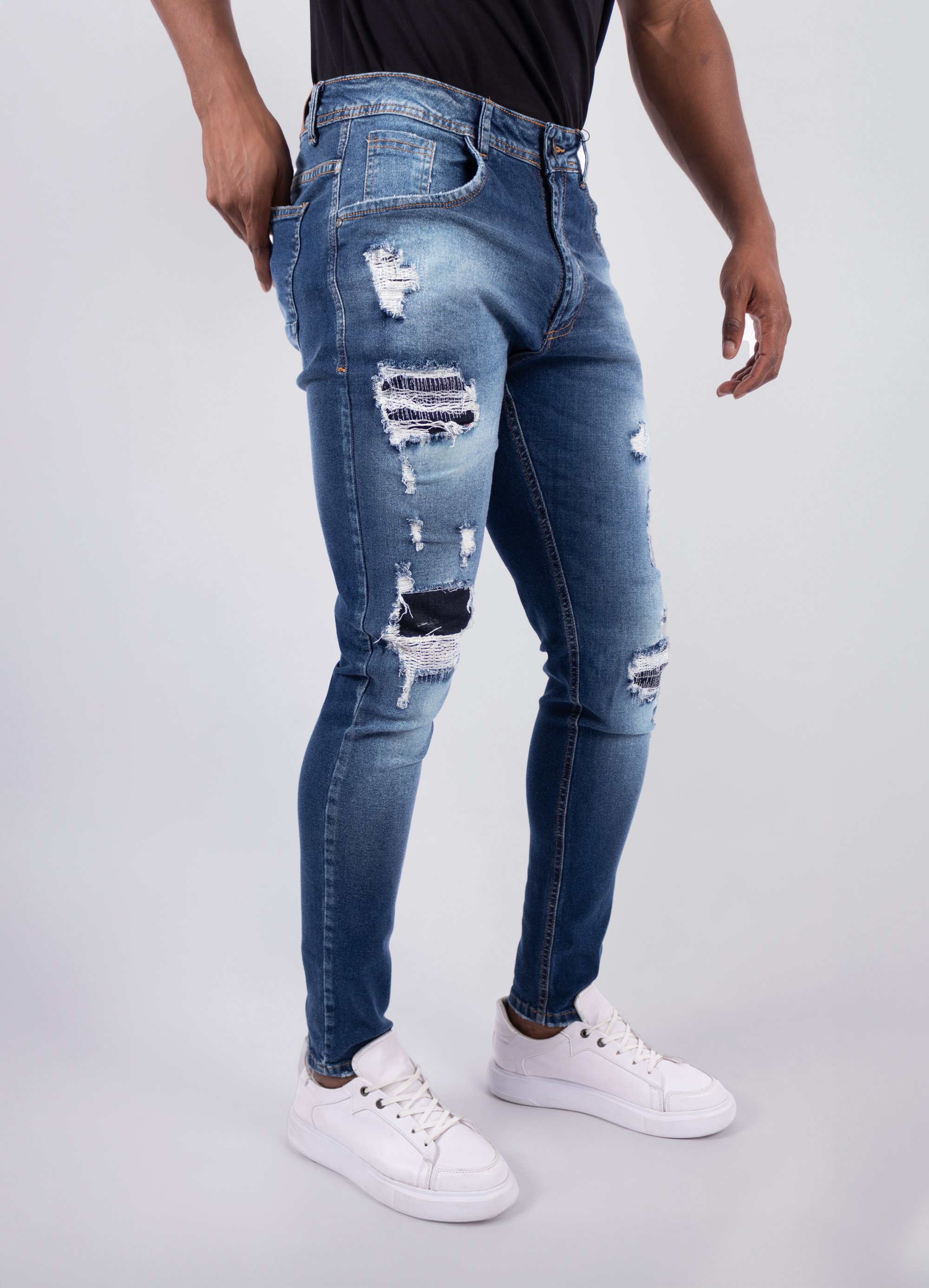 Jean hombre Skinny Costuras