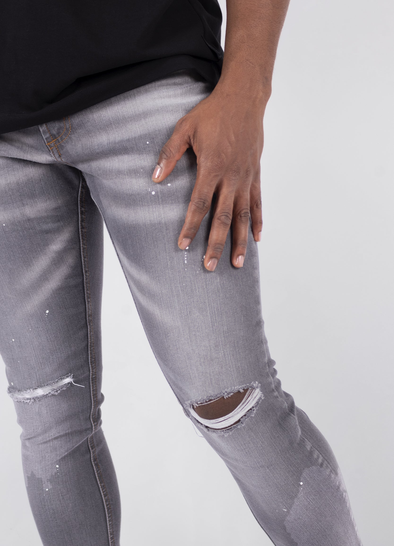 Jean hombre Skinny Gris