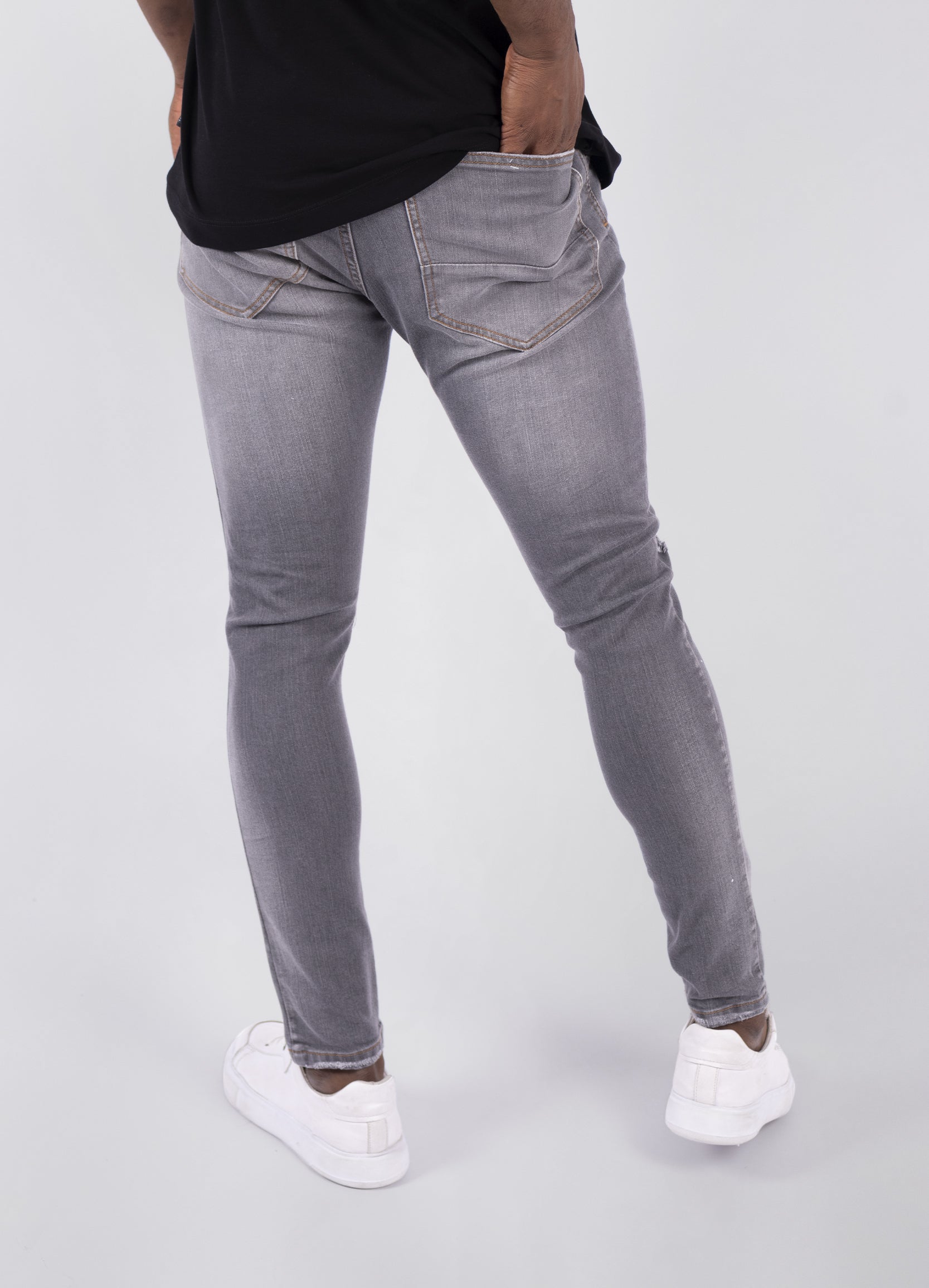 Jean hombre Skinny Gris