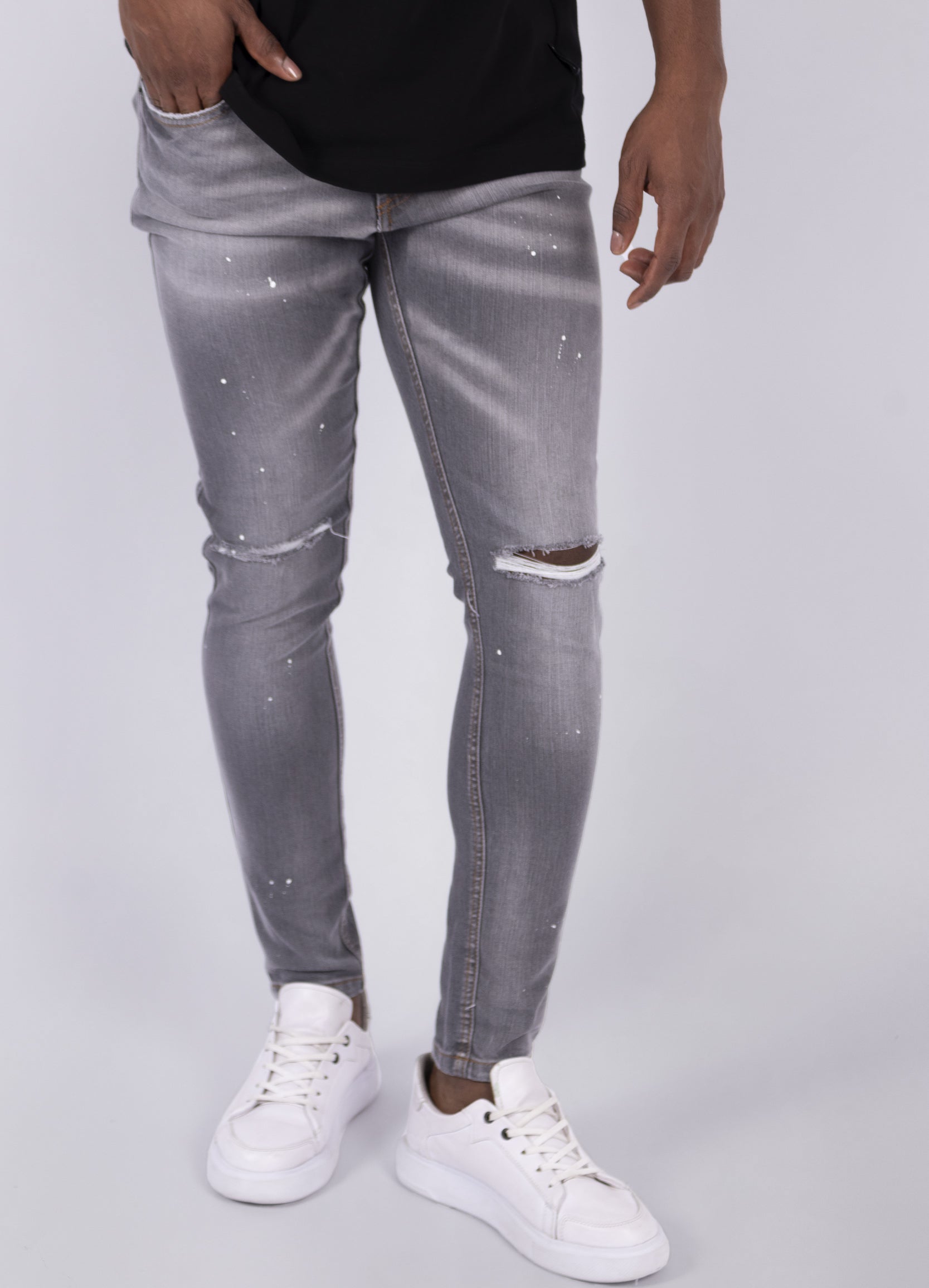 Jean hombre Skinny Gris