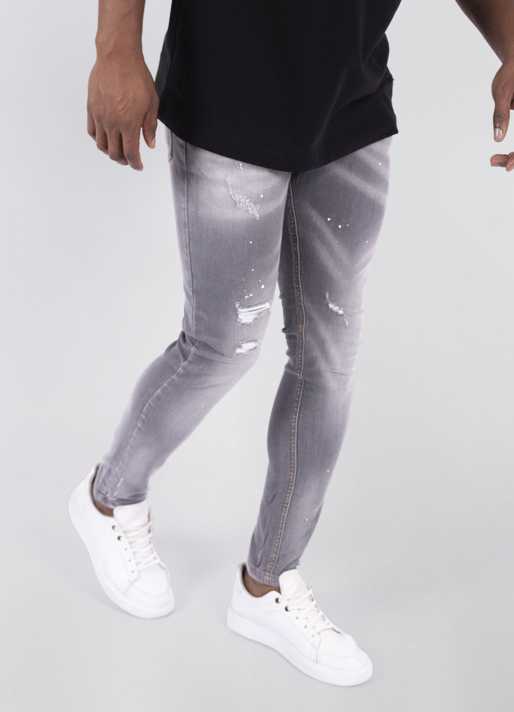 Jean hombre Skinny Gris